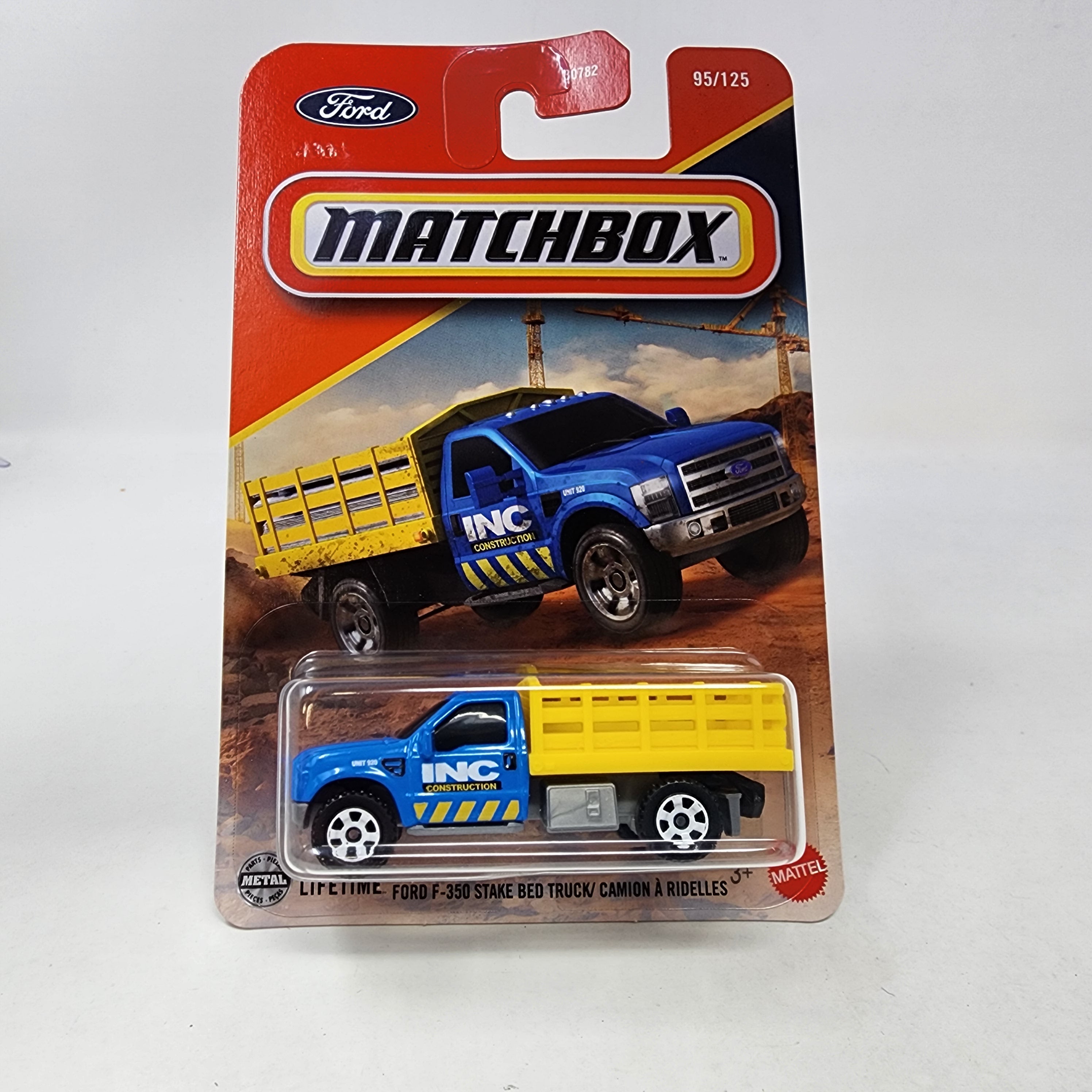 Ford F350 Stake Bed Truck * Blue * 2025 Matchbox Basic Mainline Case G、mySite、hgirdovlk