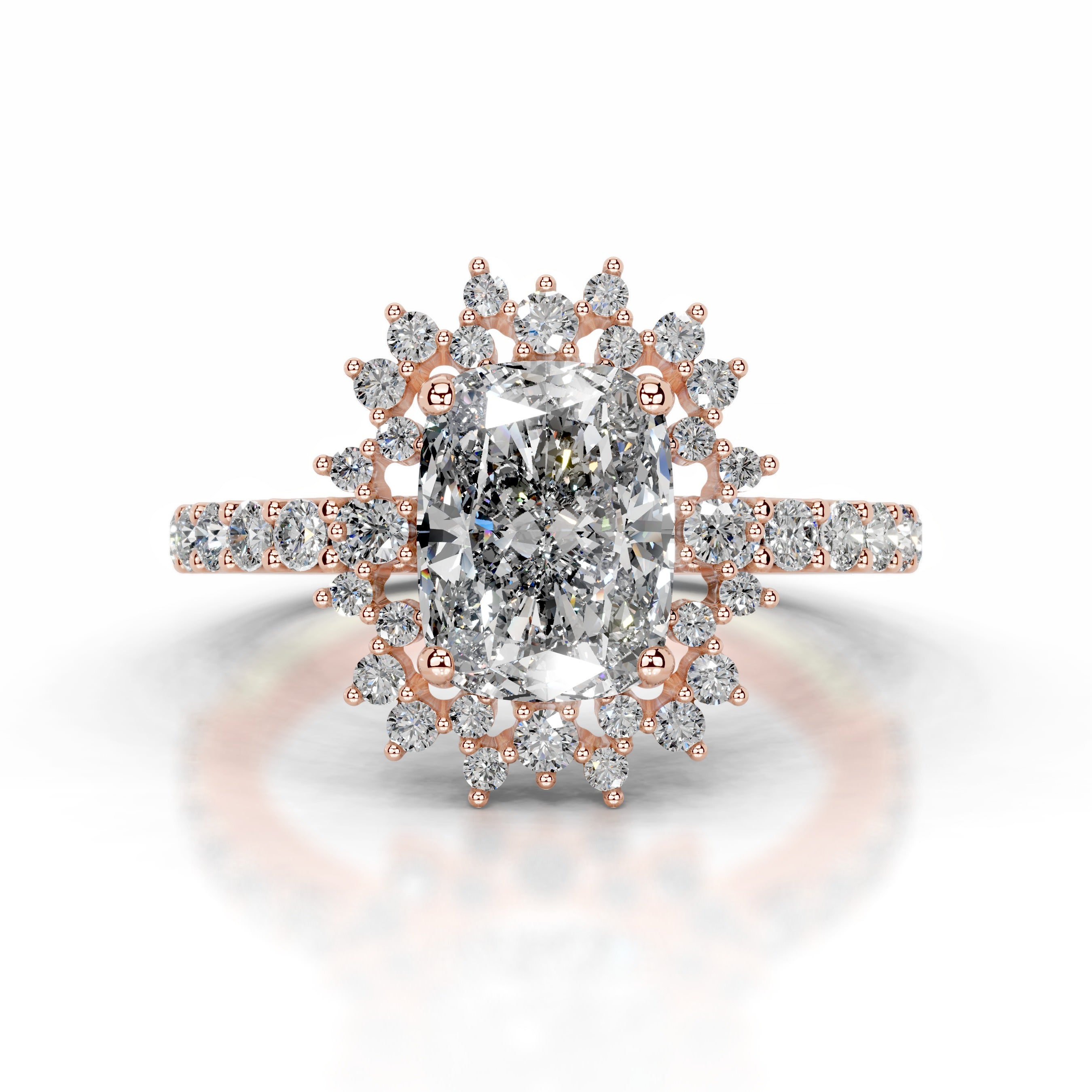 Bodil Diamond Engagement Ring - 14K Rose Gold、mySite、hinf8tx79