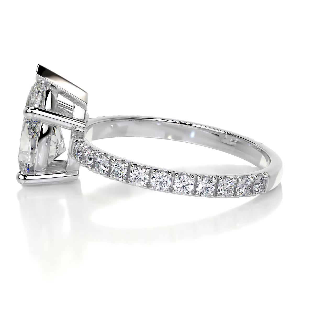 Hailey Lab Grown Diamond Ring -18K White Gold、mySite、hinf8tx79