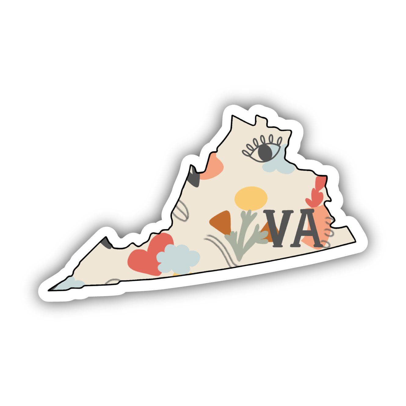  Virginia Abstract Pattern Sticker、mySite、elrpsem3k