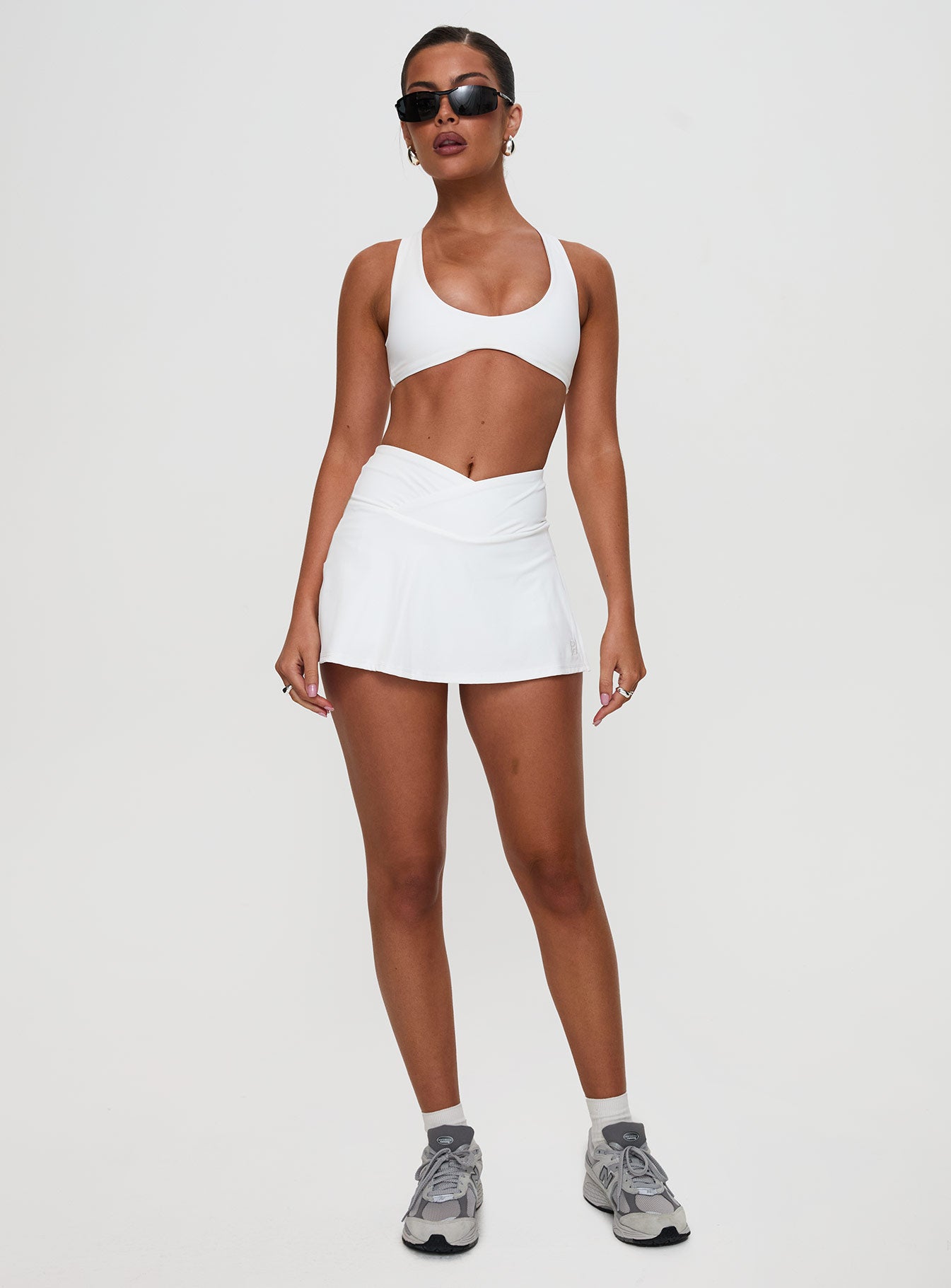 With Purpose Active Skort White、mySite、solidvoid