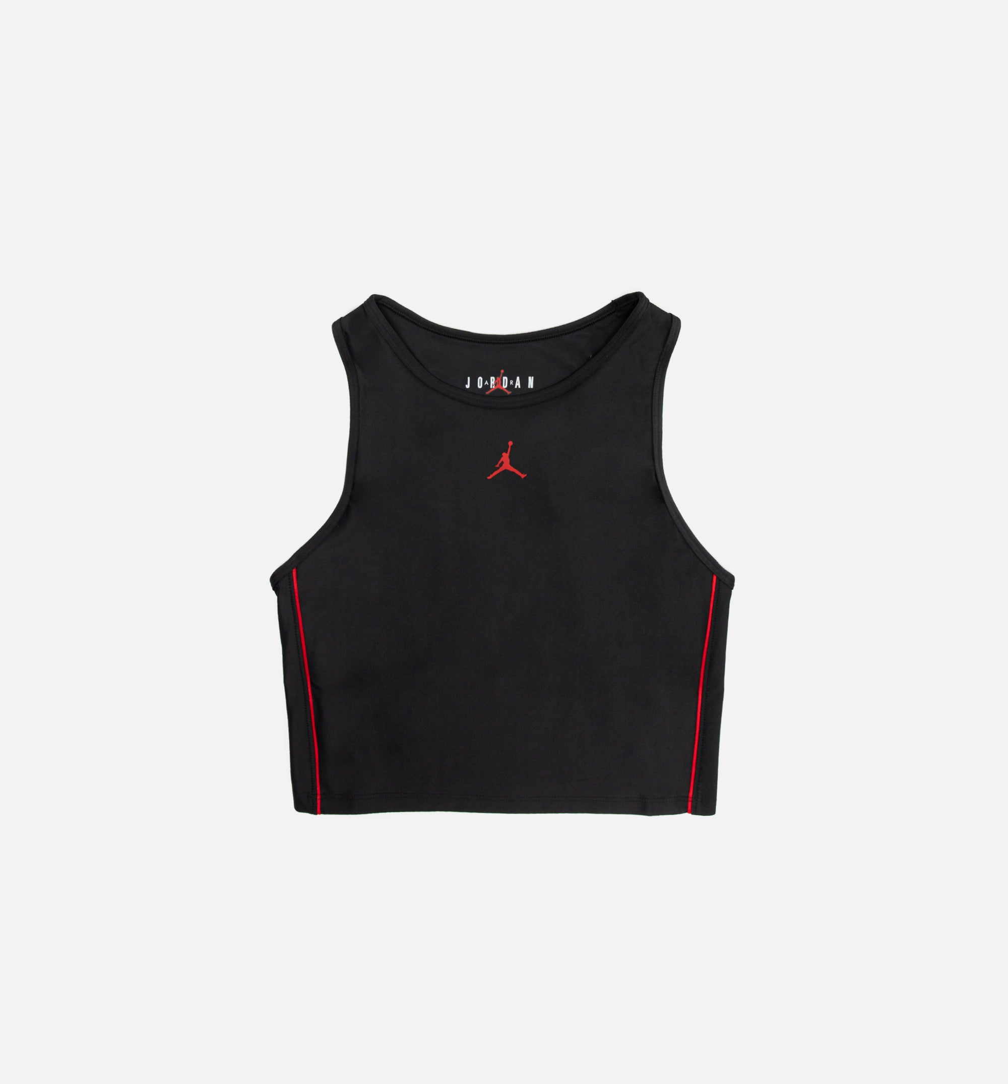 Essential Crop Top Womens Bra - Black/Red、mySite、dreamappss