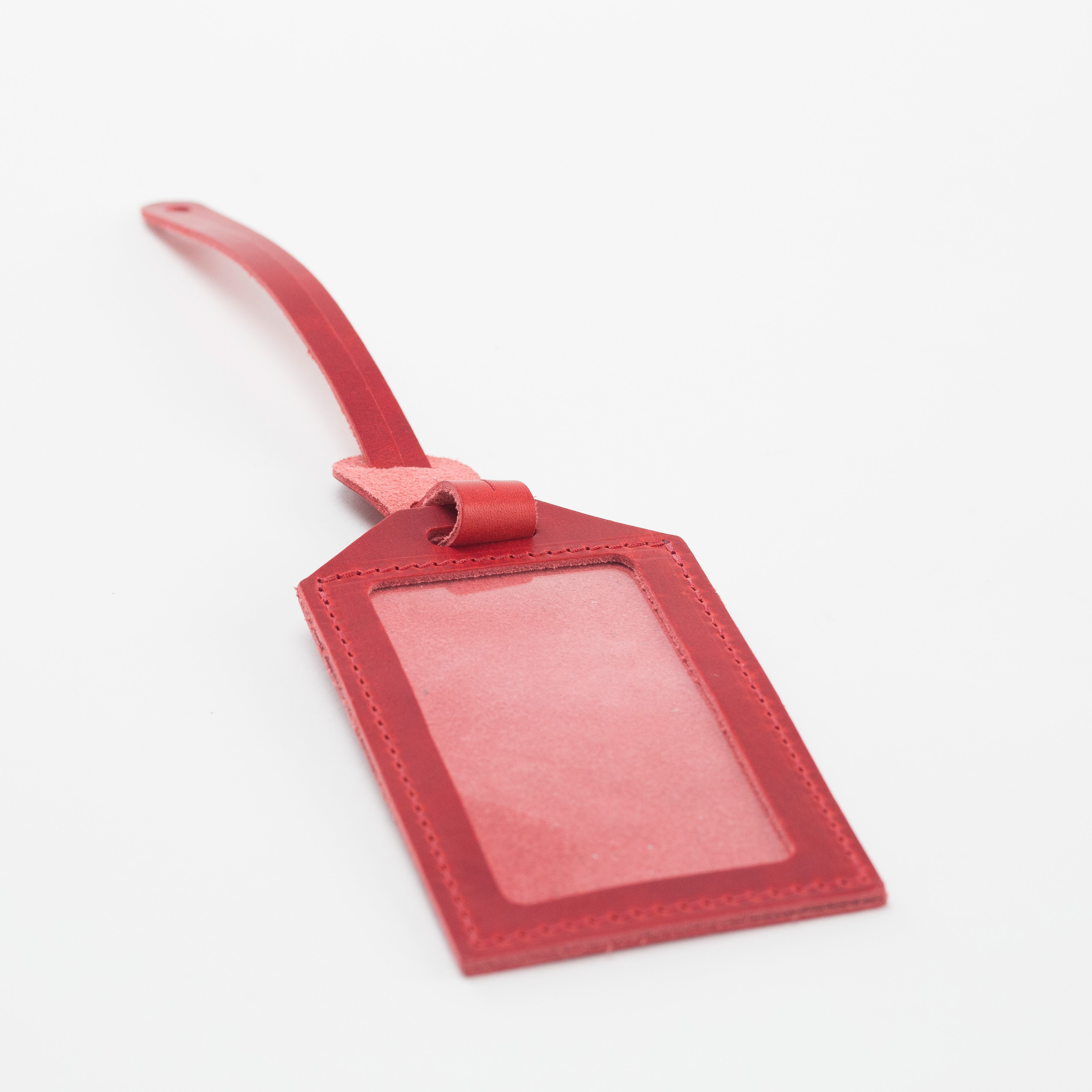 Part Logo Leather Luggage Tag