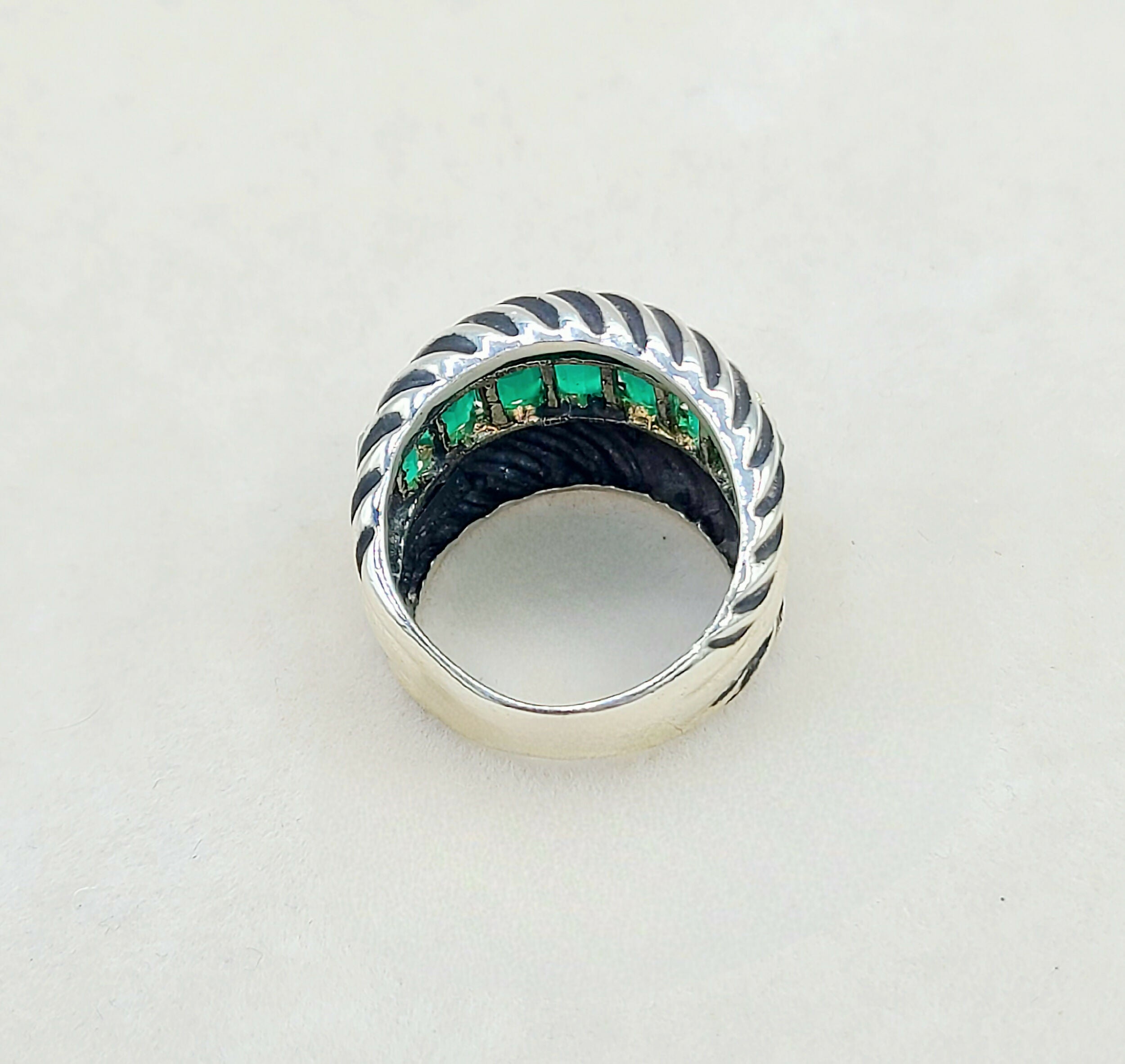 David Yurman Cable Ring Green Onyx & Gold、mySite、hinf8tx79