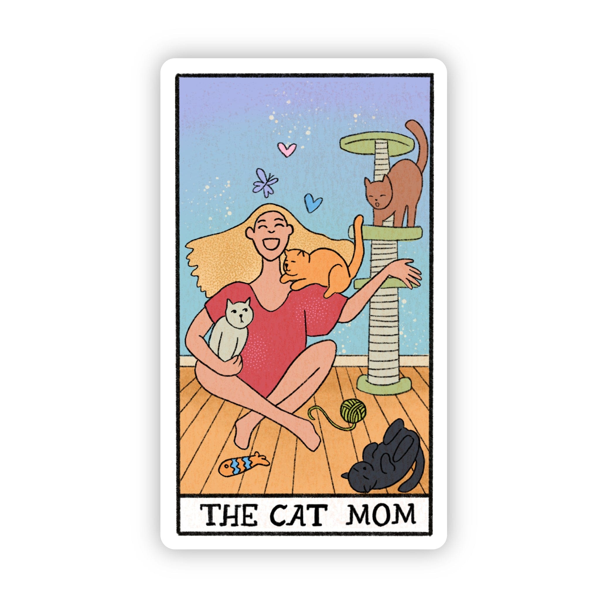 The Cat Mom Tarot Card Sticker、mySite、elrpsem3k