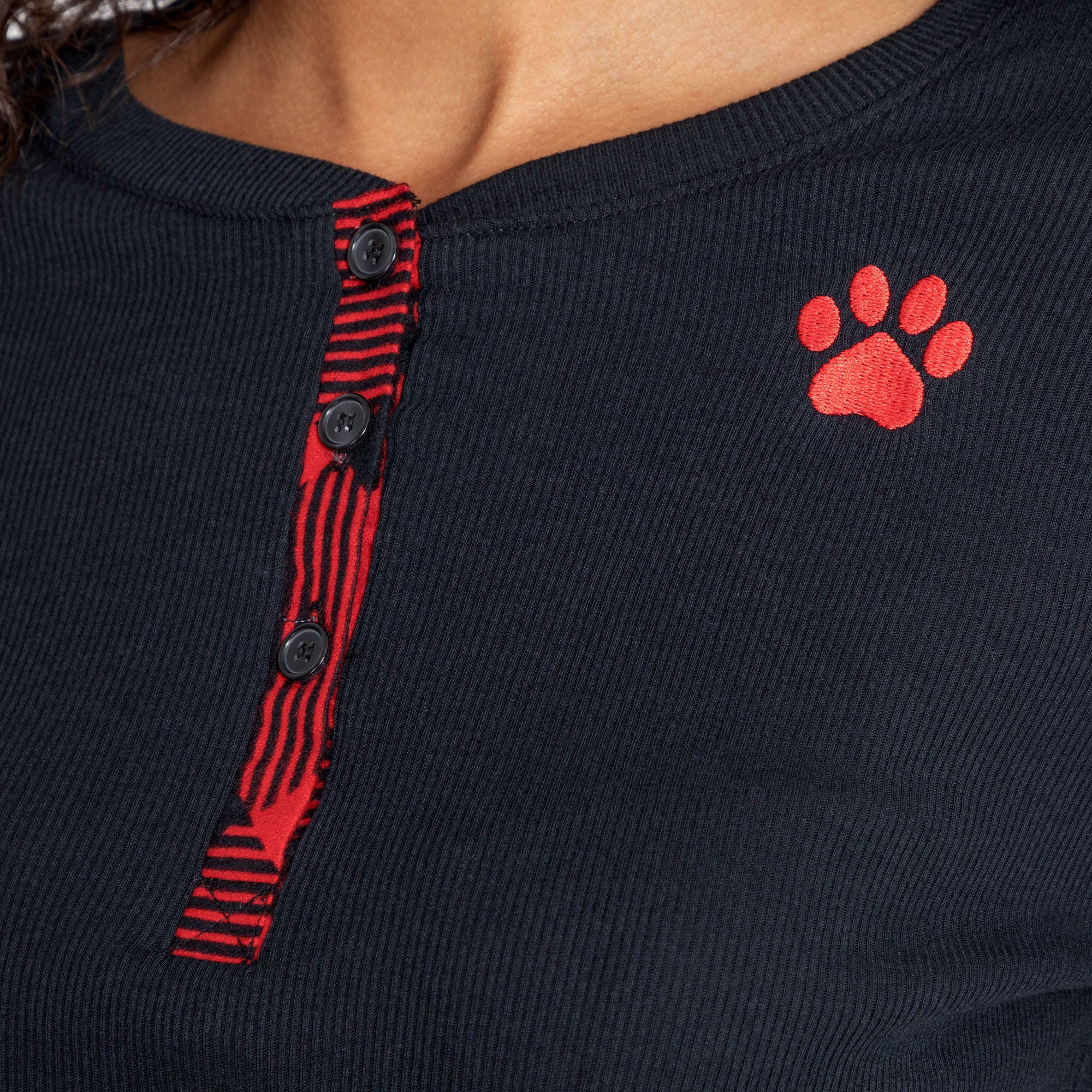 Paw Print Thermal & Flannel Pajama Set、mySite、camillekostekn