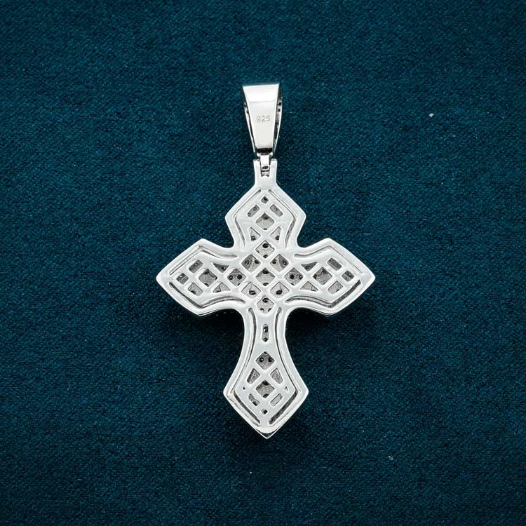 Moissanite Syriac Cross Pendant 14K Gold、mySite、hinf8tx79