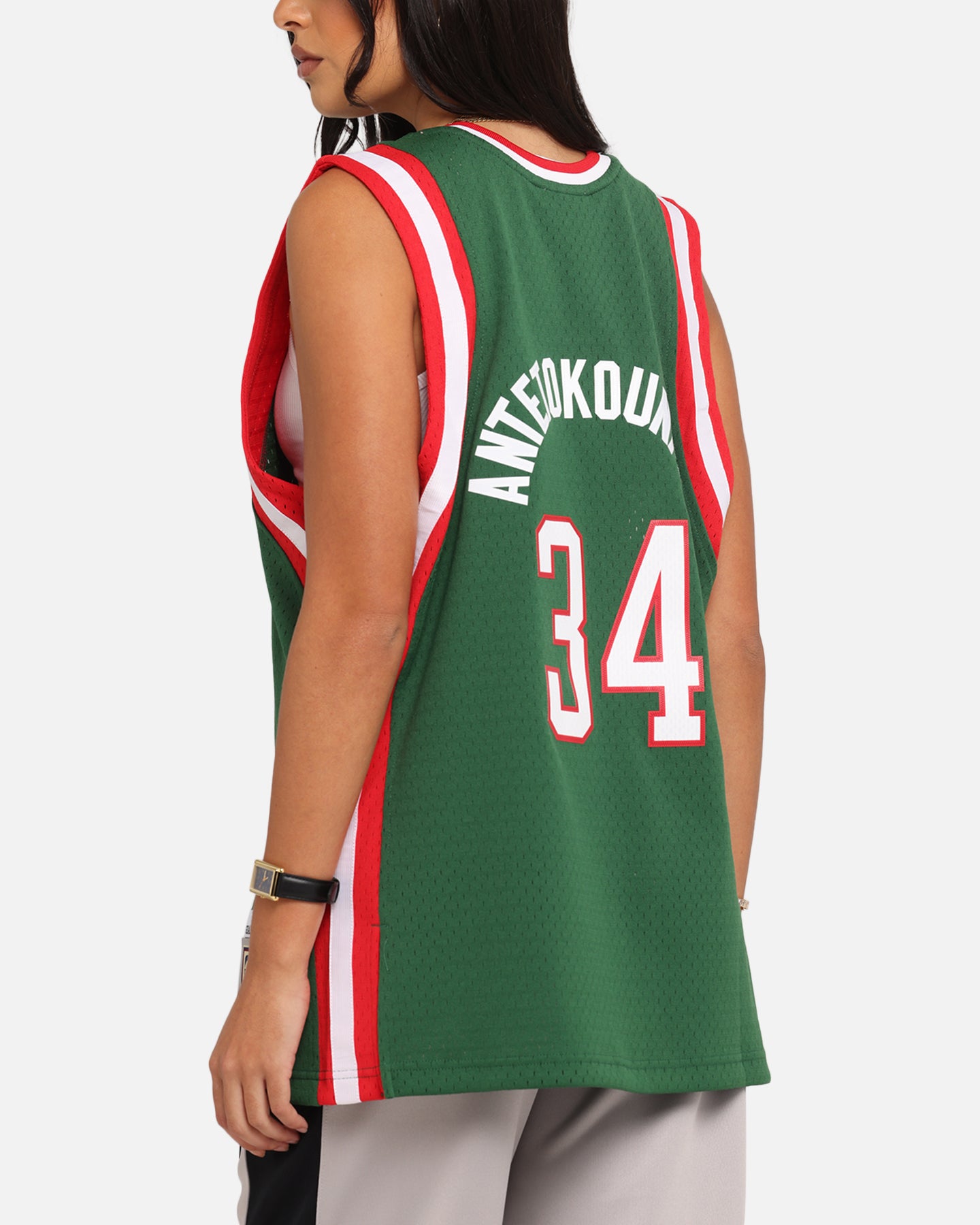 Mitchell & Ness Milwaukee Bucks Giannis Antetokounmpo Swing Jersey Dark Green、mySite、zt4zffjzw