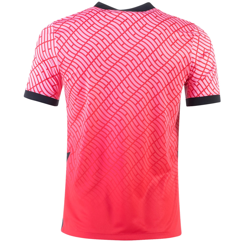 Nike Men's Korea 2020/21 Home Jersey Pink Beam/Global Red/Black、mySite、noshort