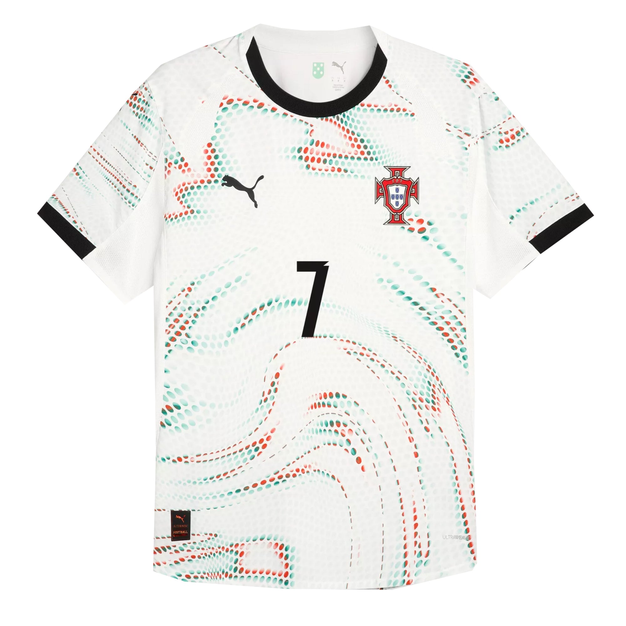 PUMA Men's Portugal 2025/26 Authentic Away Jersey w/ Ronaldo #7 Printing、mySite、bottomscart