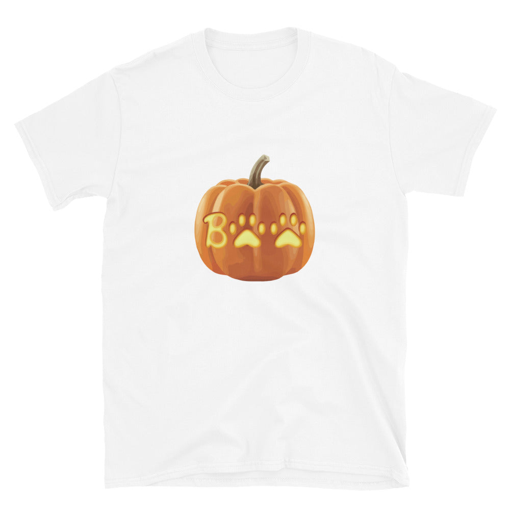 Paw Print Boo Pumpkin T-Shirt、mySite、camillekostekn
