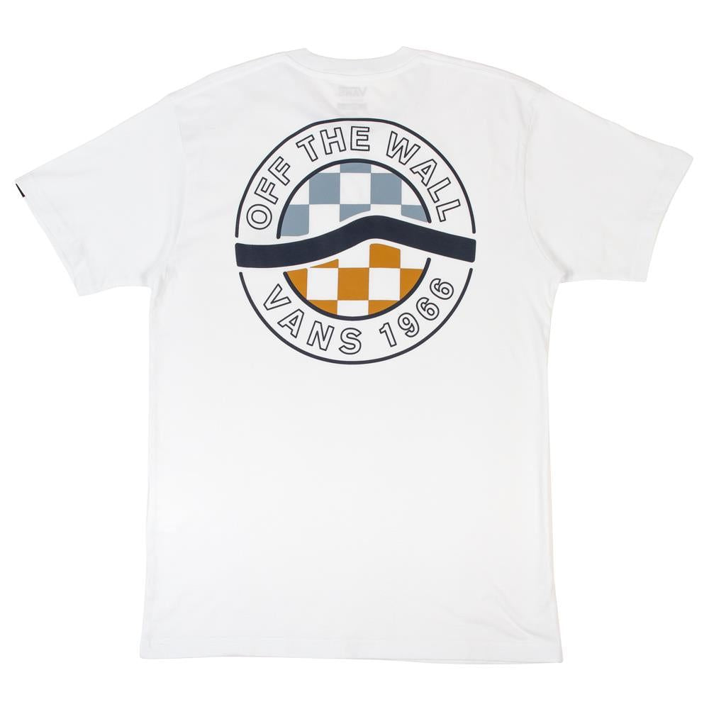  Vans Circle Sidestripe T-Shirt - White、mySite、merchandisen