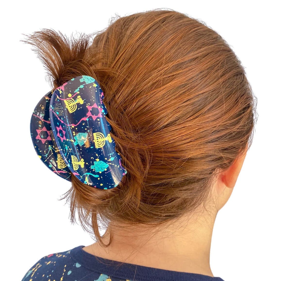 Hanukkah Splatter Paint Hair Claw、mySite、topwebapps