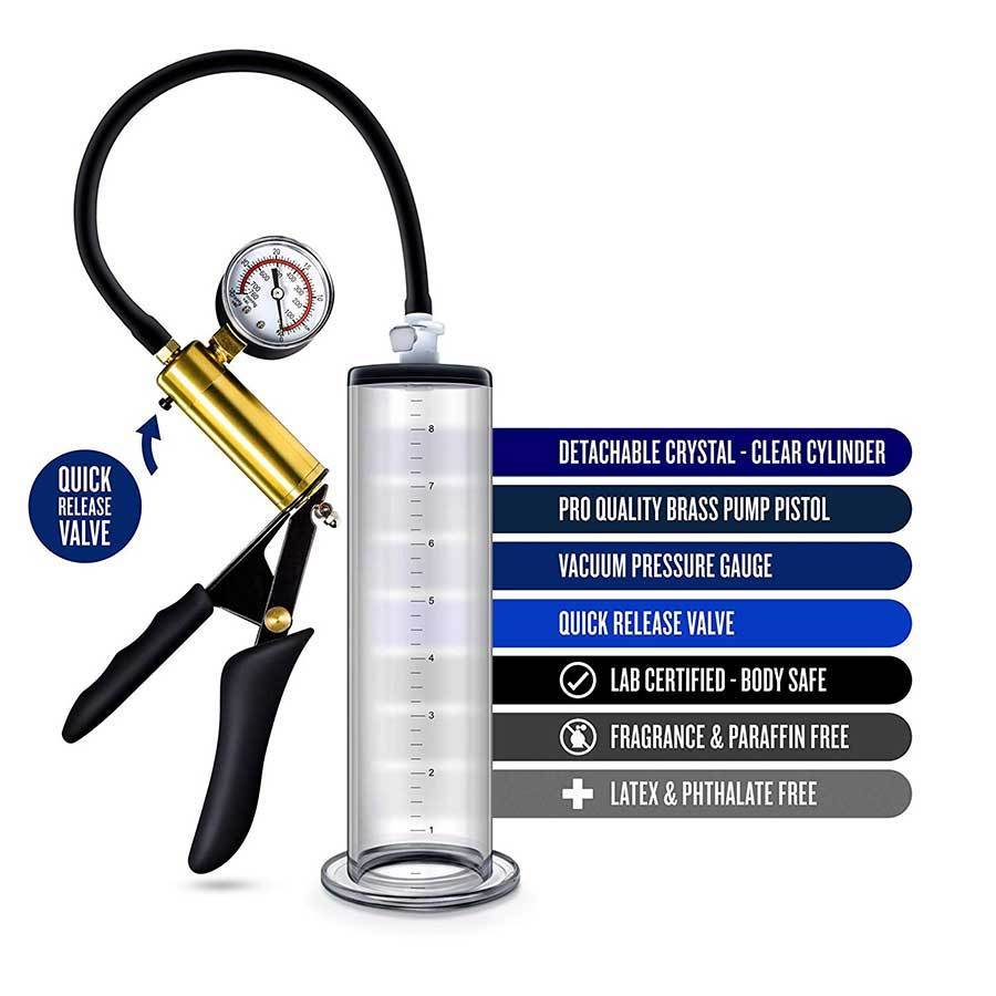 Endurance 9 Inch Penis Pump Erection Enhancement System + Silicone Precision Grip、mySite、bottomscart