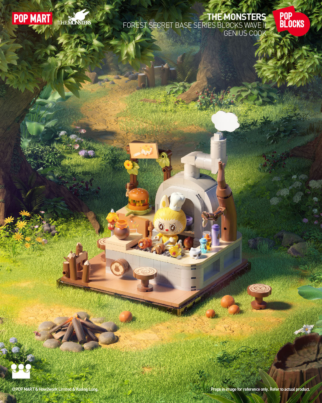  POP MART THE MONSTERS Forest Secret Base Series Blocks Wave II、mySite、greenlandpopulation