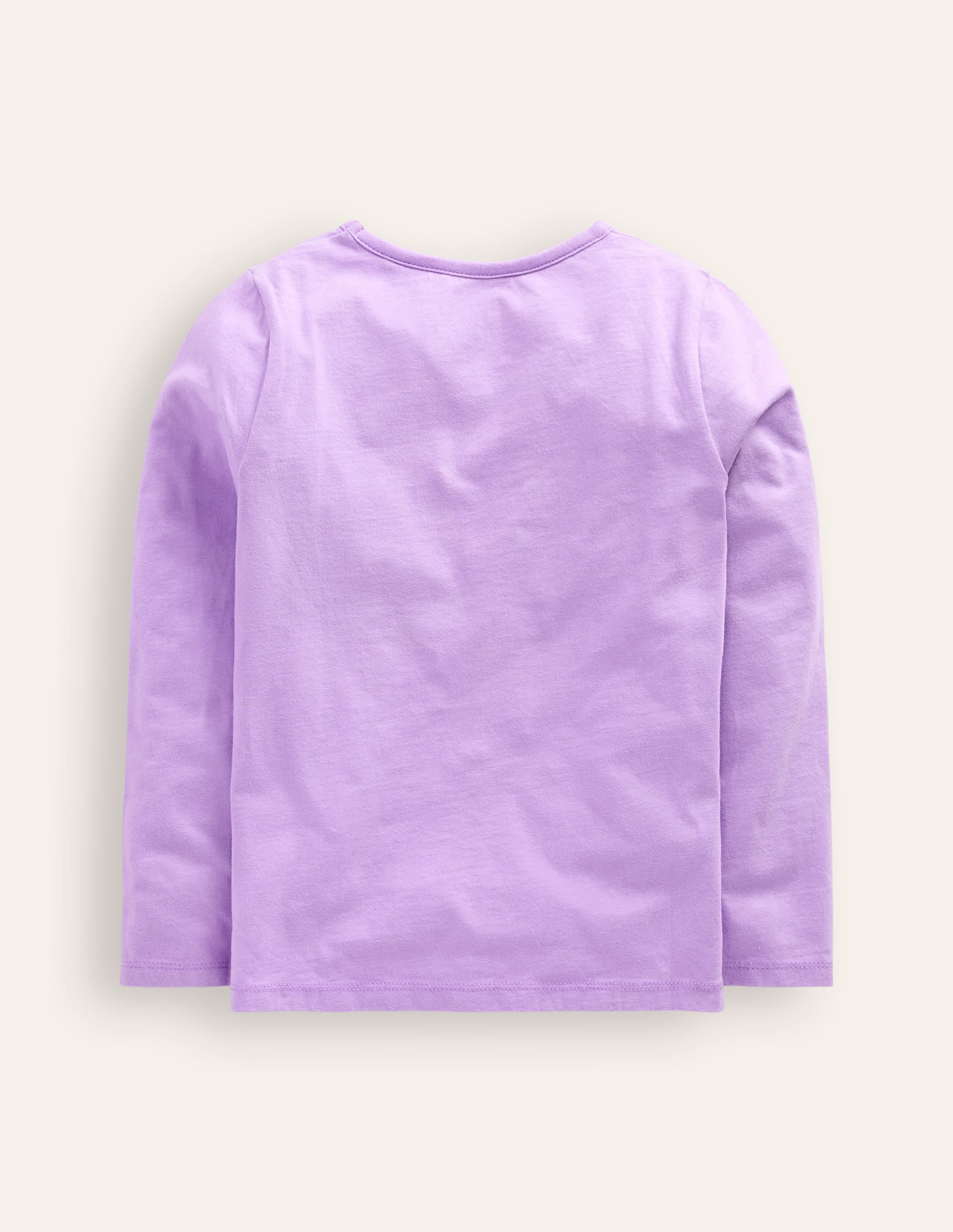  Appliqué Long Sleeve Top-Aster Purple Woodland Friends、mySite、ashleygrahame