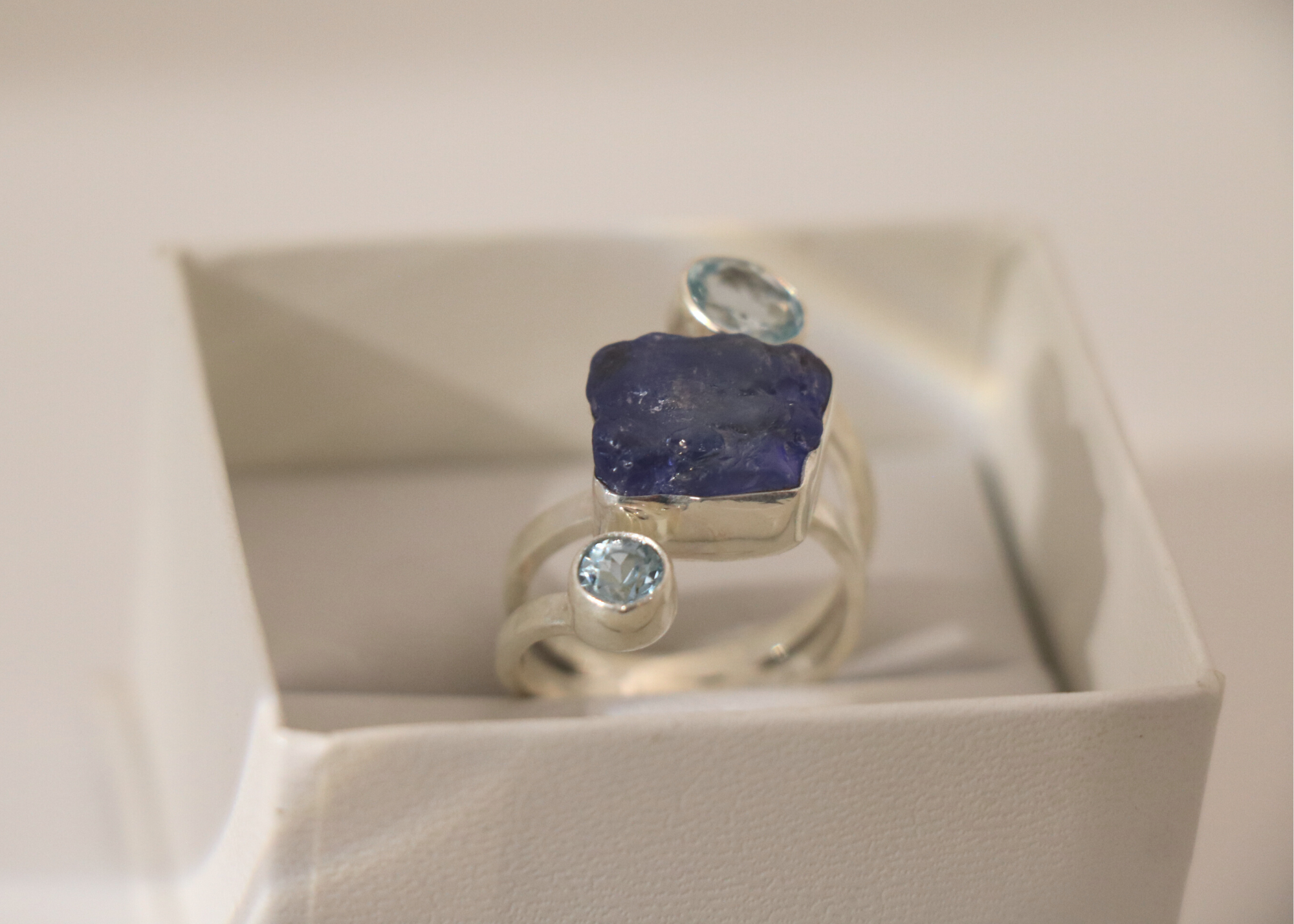 Tanzanite and Aquamarine Ring (Sterling Silver)、mySite、topwebapps