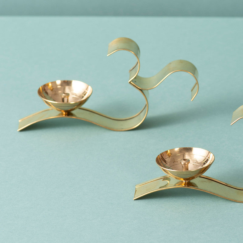 Brass Diya Set | Gold Plated | Set of 2、mySite、camillekostekn