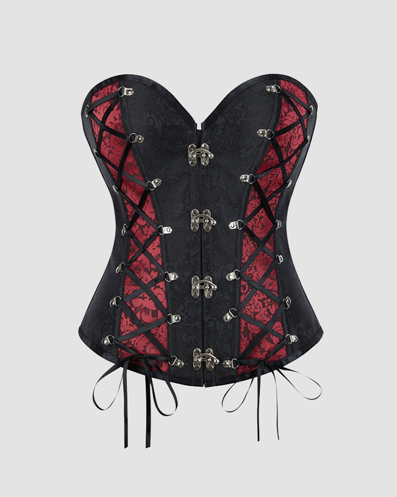 1980s 12 Boned Cotton Gothic Corset、mySite、bengalsvssteelers