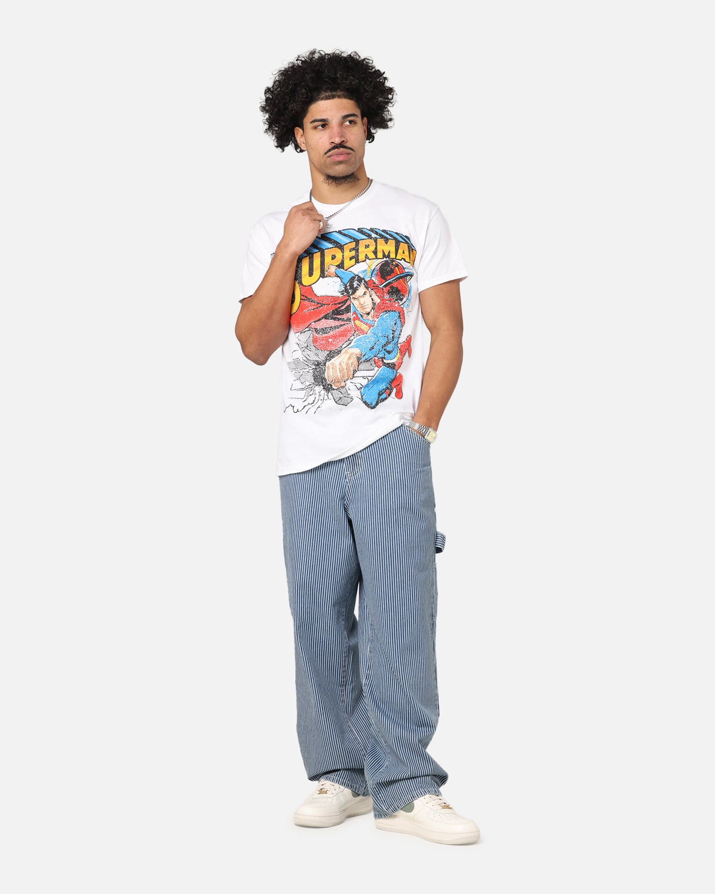 Goat Crew X DC Superman Man Of Steel T-Shirt White、mySite、zt4zffjzw