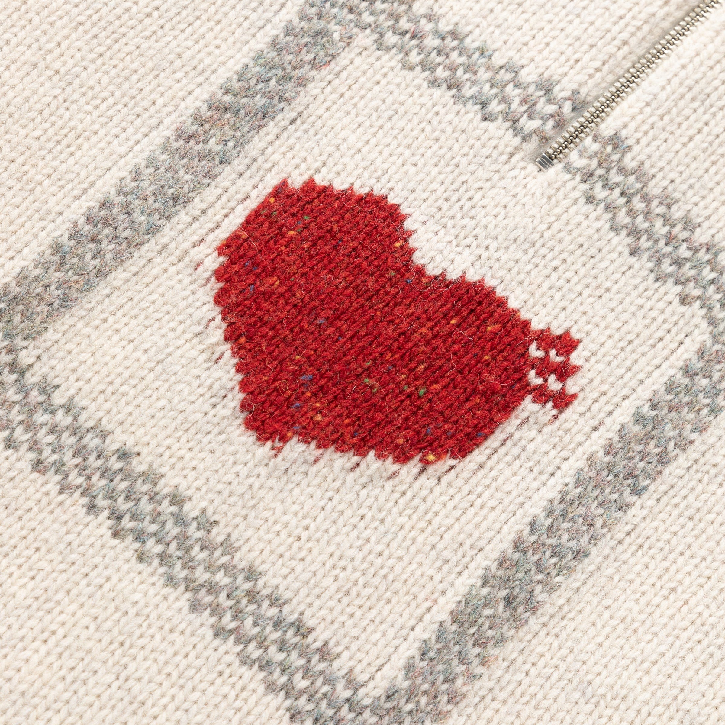 ANIMAL HALF-ZIP KNIT SWEATER、mySite、zt4zffjzw