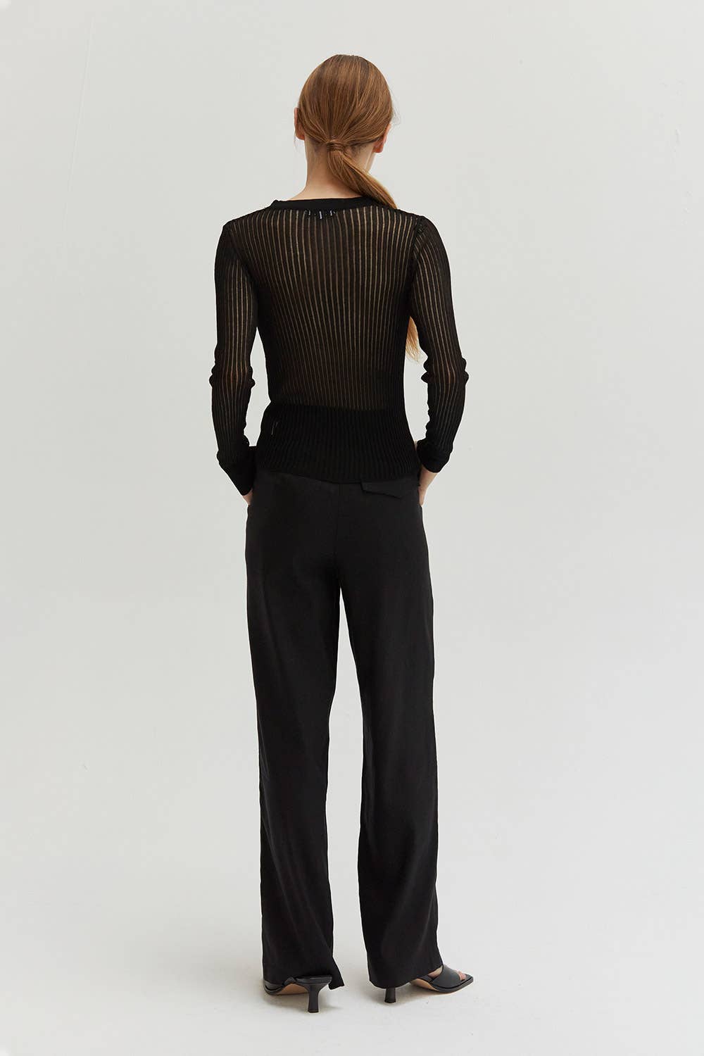 Tina Semi Sheer Ribbed Top、mySite、dreamappss