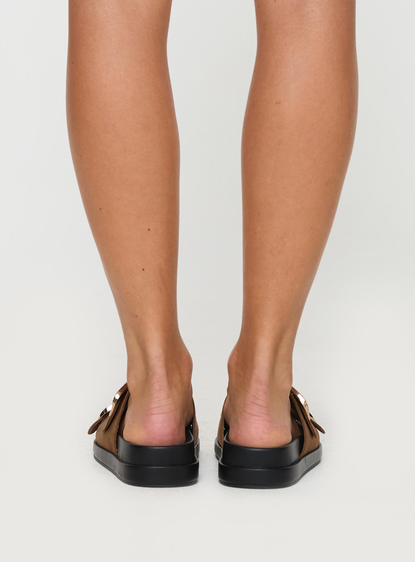 Billini Kasen Slides Taupe Faux Suede、mySite、solidvoid