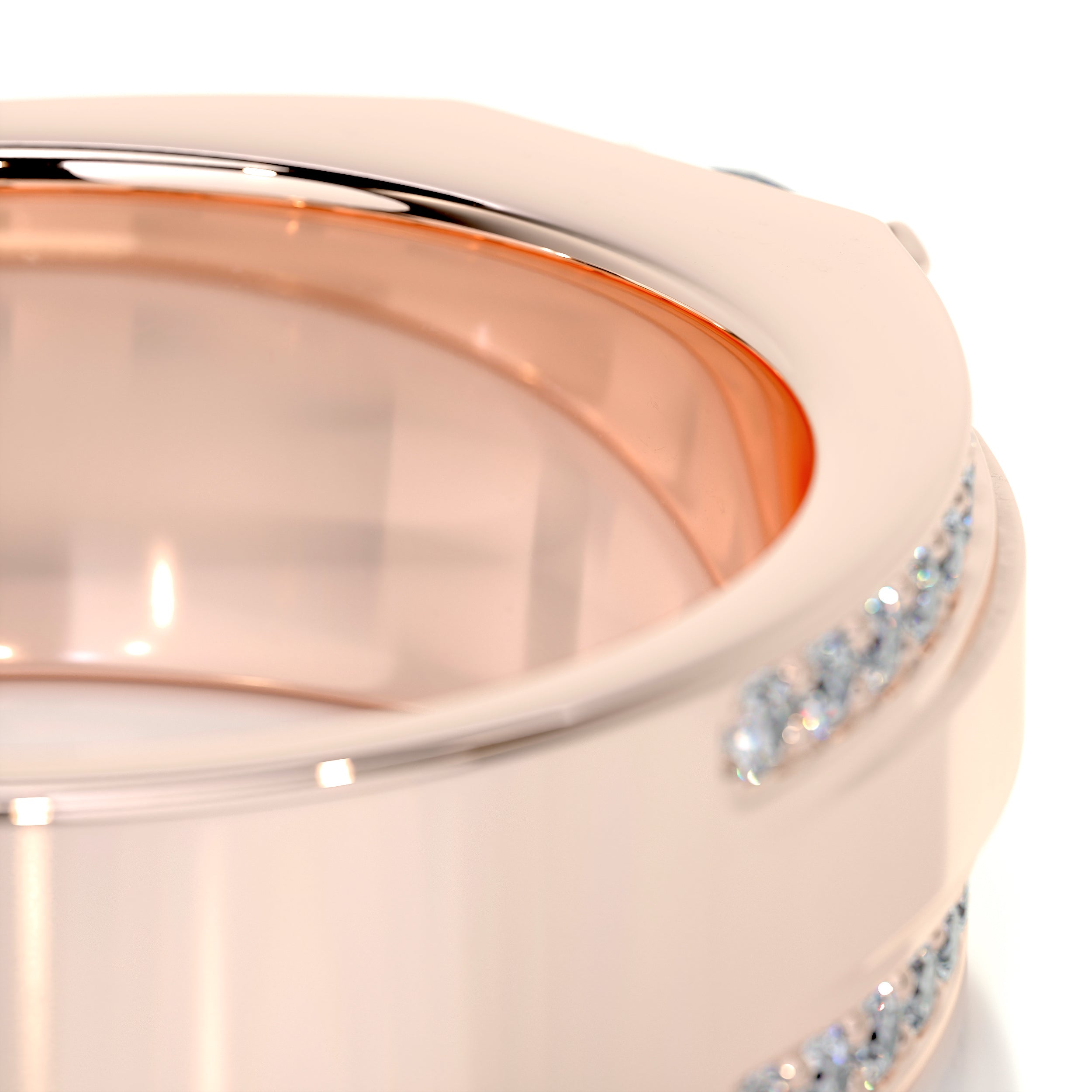 Raquel Diamond Wedding Band (1.25 Carat) -14K Rose Gold、mySite、hinf8tx79