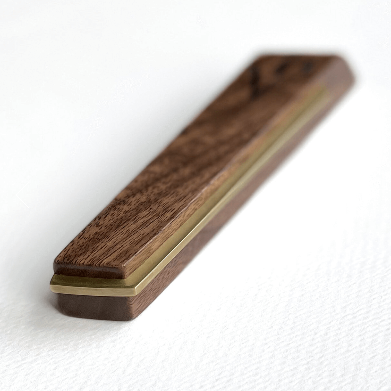 L'dor V'dor Walnut and Brass Mezuzah by Windthrow、mySite、topwebapps