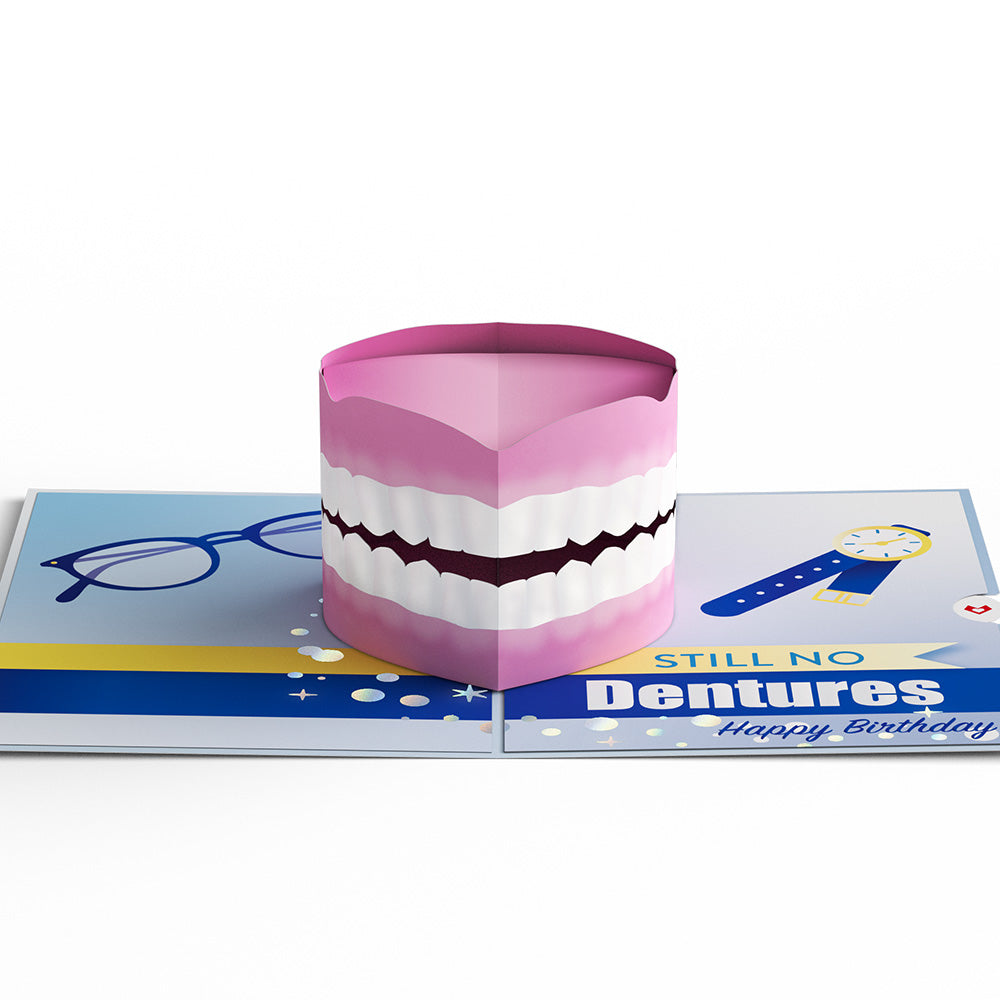 Still No Dentures Birthday Pop-Up Card、mySite、solidvoid