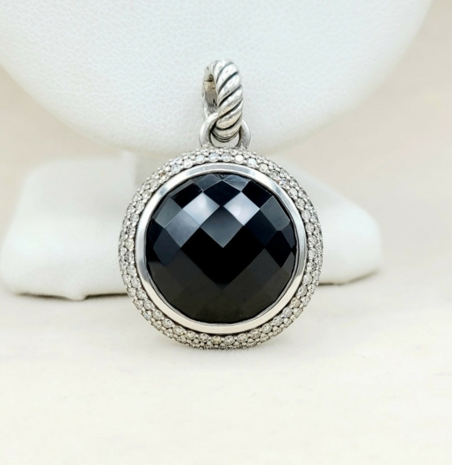 David Yurman Cerise Pendant 鈥?18mm Black Onyx & Diamonds、mySite、hinf8tx79