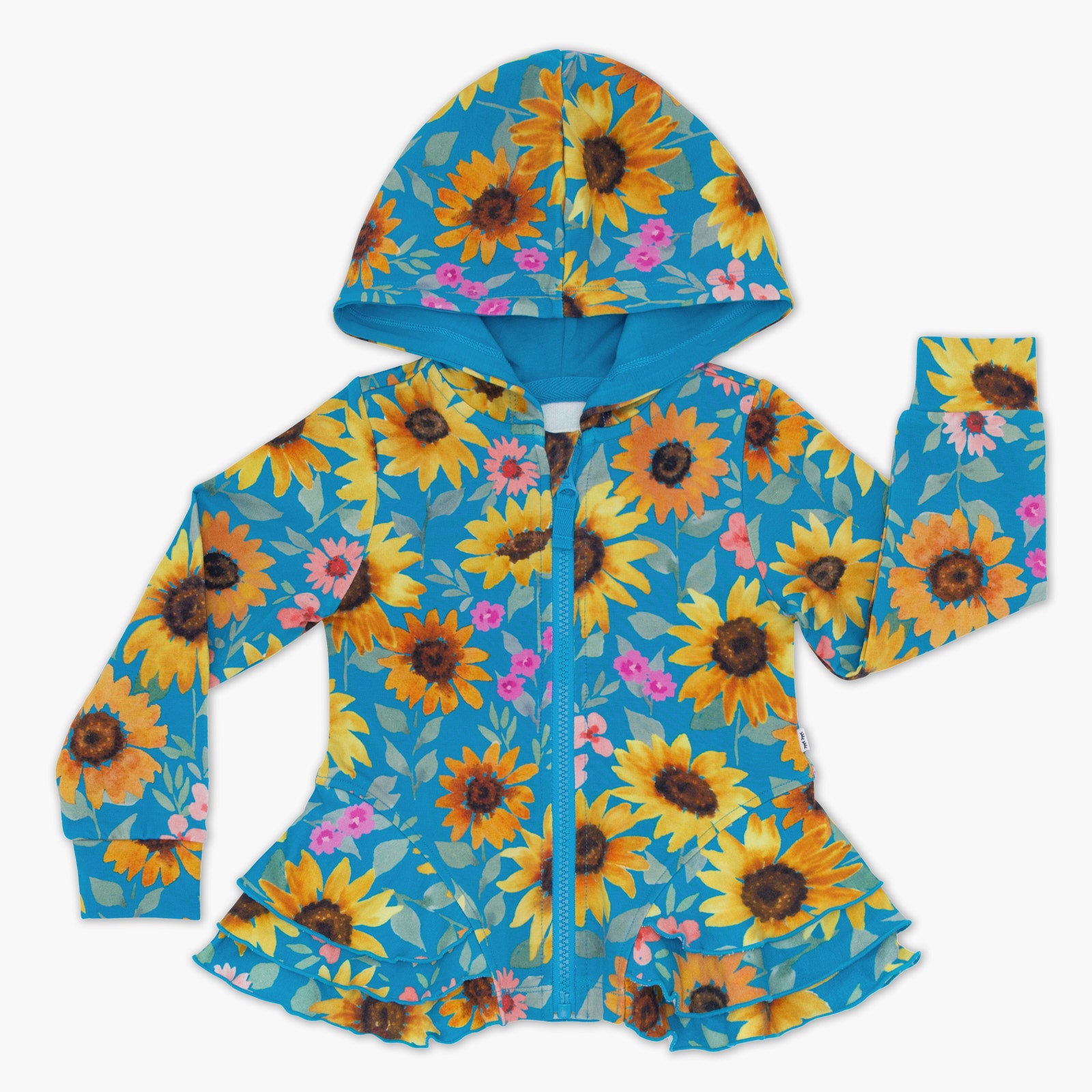 Sunflower Fields Peplum Hoodie、mySite、g9winljtr