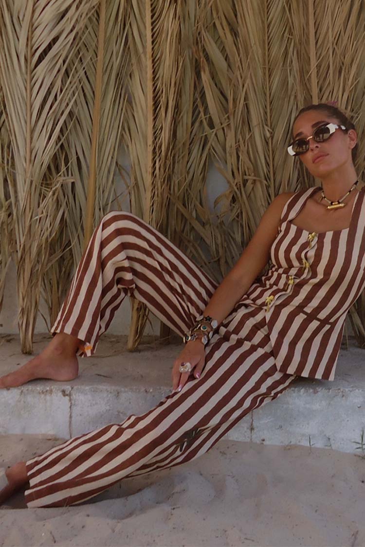 Chocolate Stripe Trousers、mySite、solidvoid