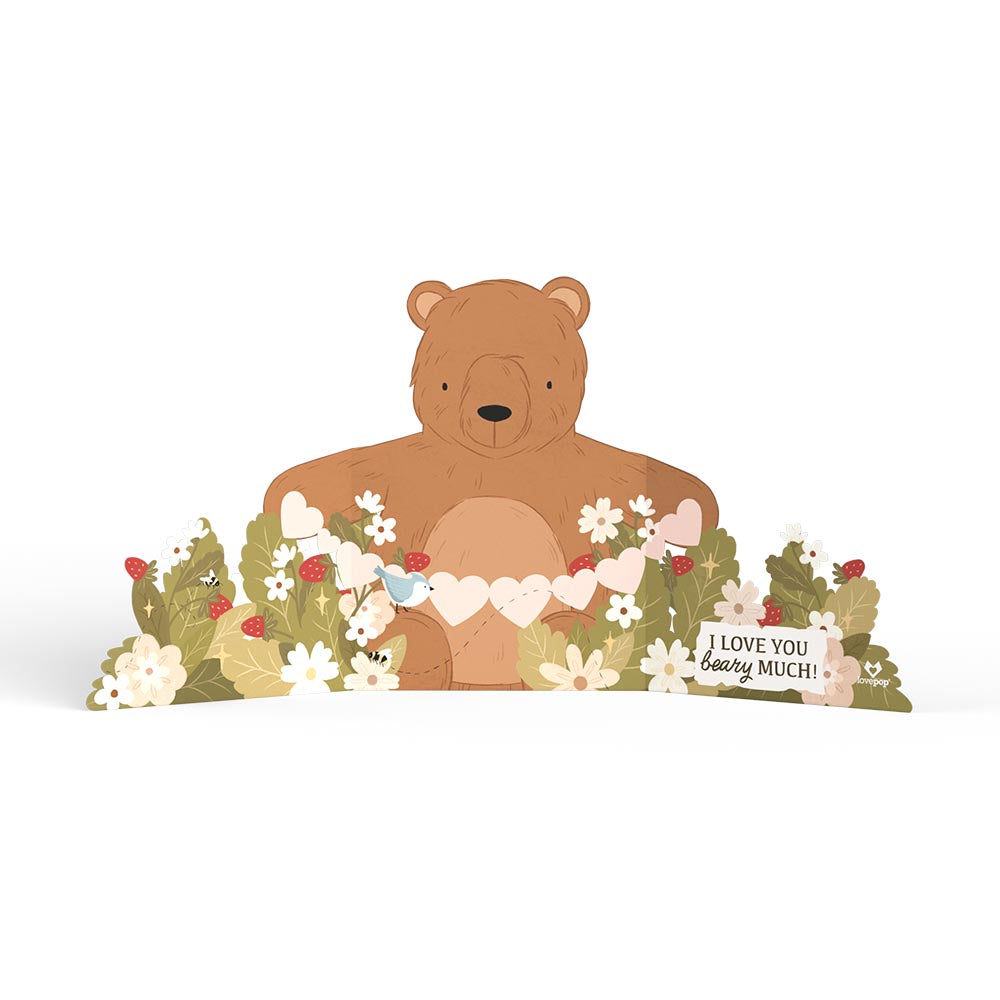 I Love You Beary Much Mother's Day Tri-Fold Card、mySite、solidvoid