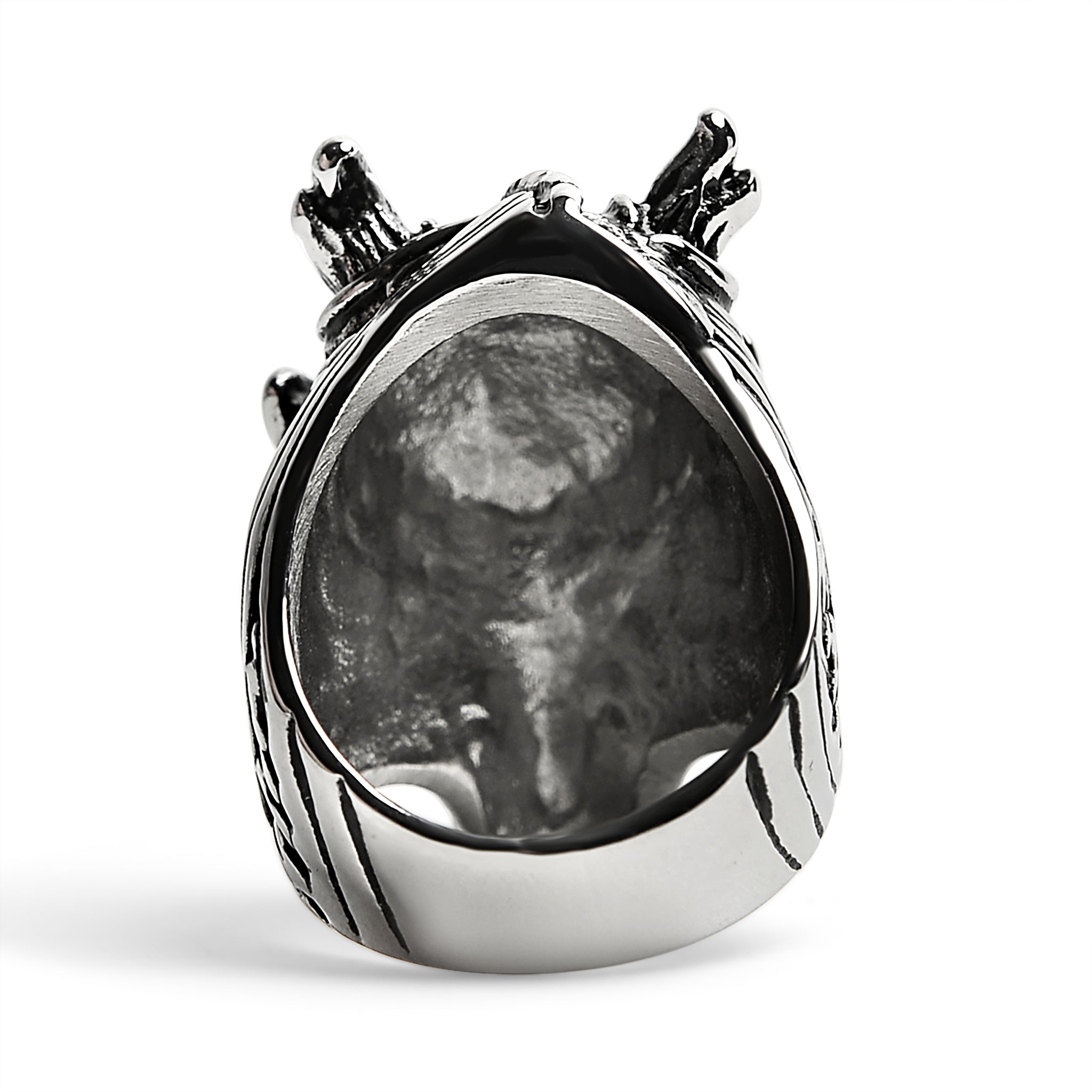 Stainless Steel Eastern Dragon Head Ring / SCR4032、mySite、dreamappss