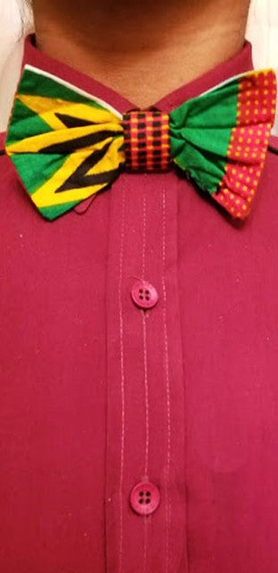 Children's Kente Print Bow Tie-DPC3227BT5、mySite、solidvoid
