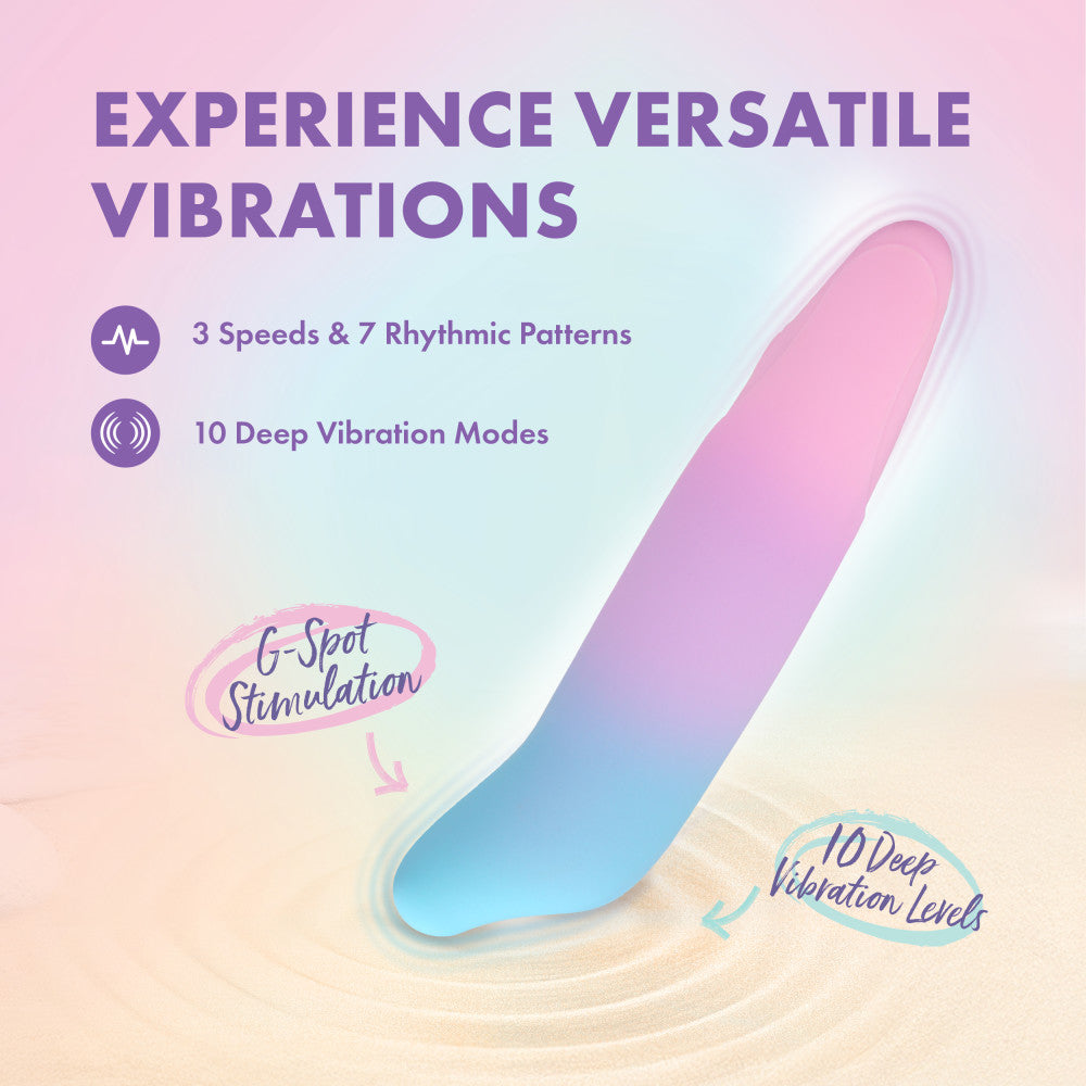 Play With Me by Blush ®| Dolphin Kisses 4.75 Inch Silicone Bullet Vibrator – USB Rechargeable Clitoral Nipple Massager – In Multicolor、mySite、bottomscart