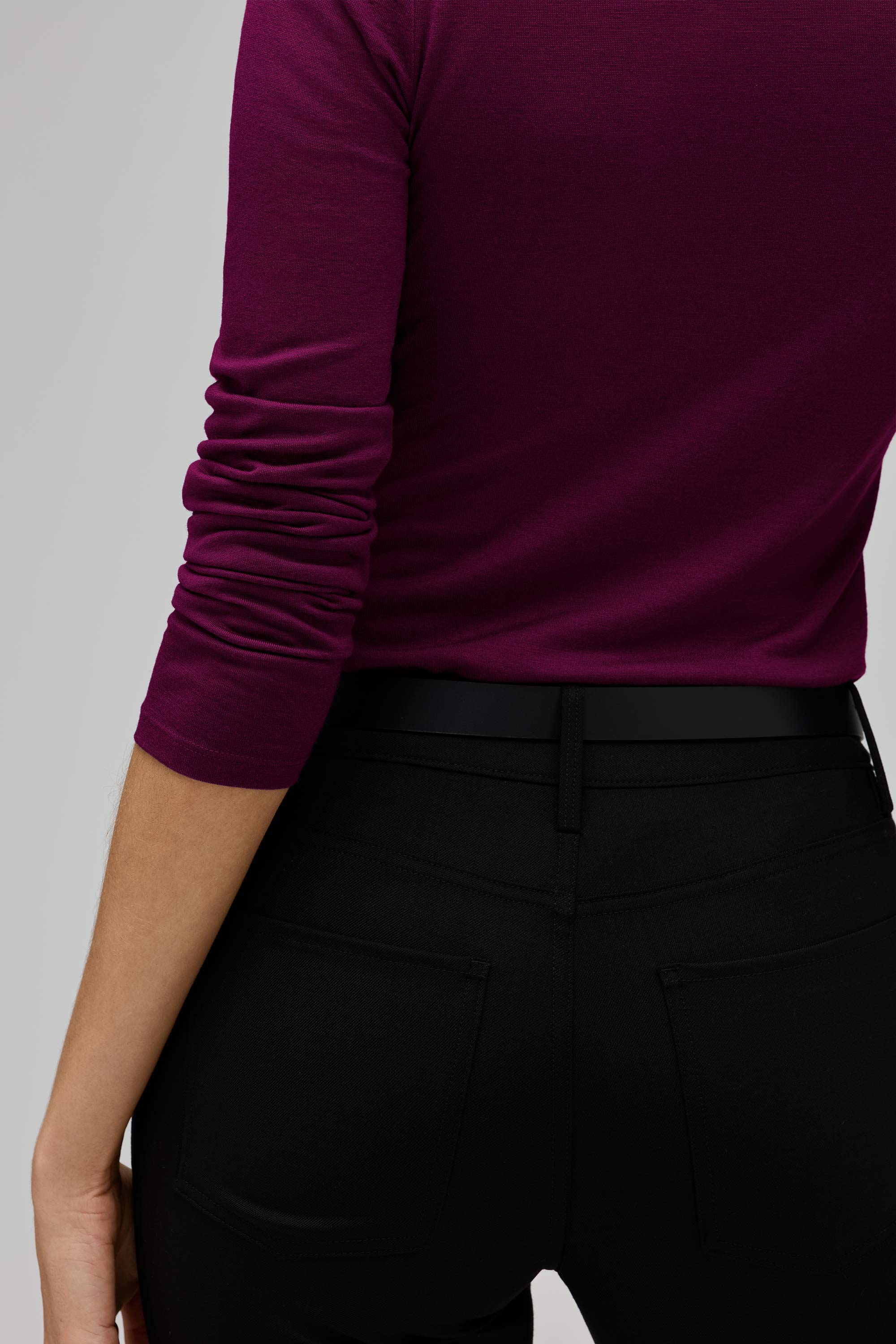 Women's Slim Merino Long Sleeve V-Neck、mySite、noshort