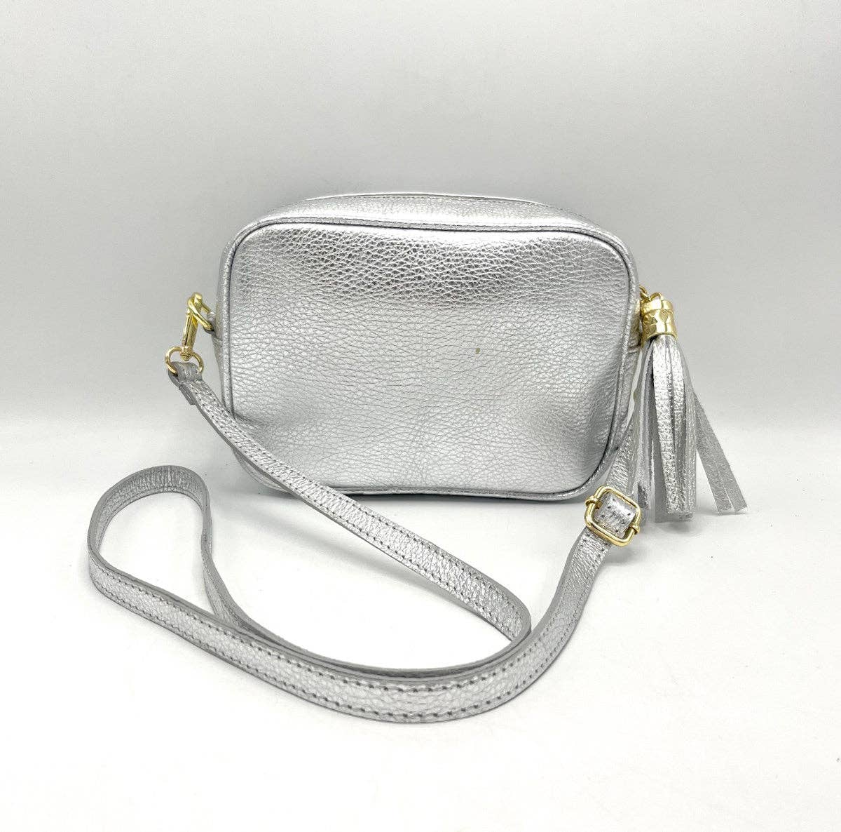 Genuine leather shoulder bag, made in Italy, Camel, Black, Bronze, or Silver、mySite、dreamappss