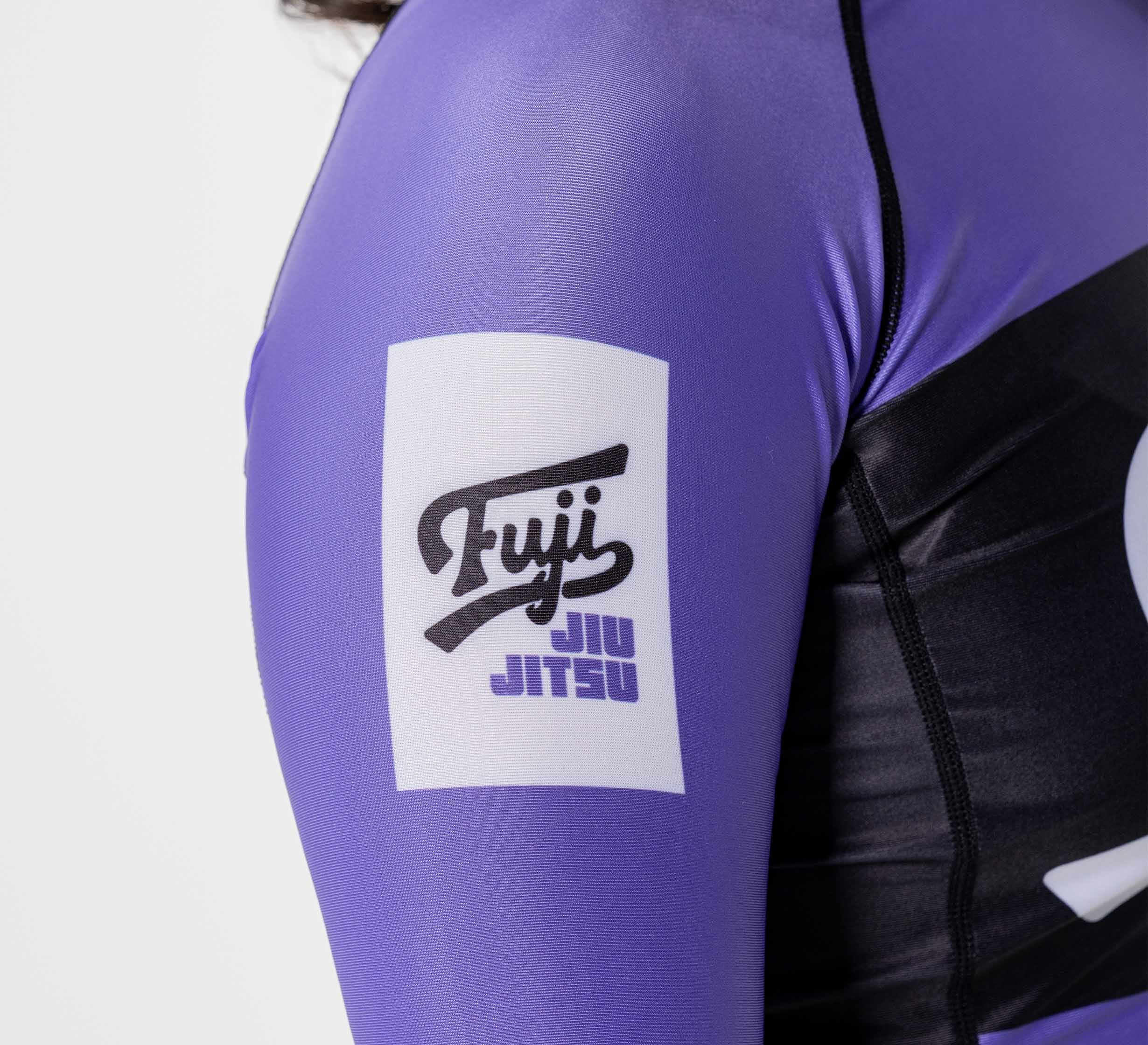 Womens Jiu Jitsu Script Flex Lite Long Sleeve Rashguard Purple、mySite、gigharbornorthrealestate