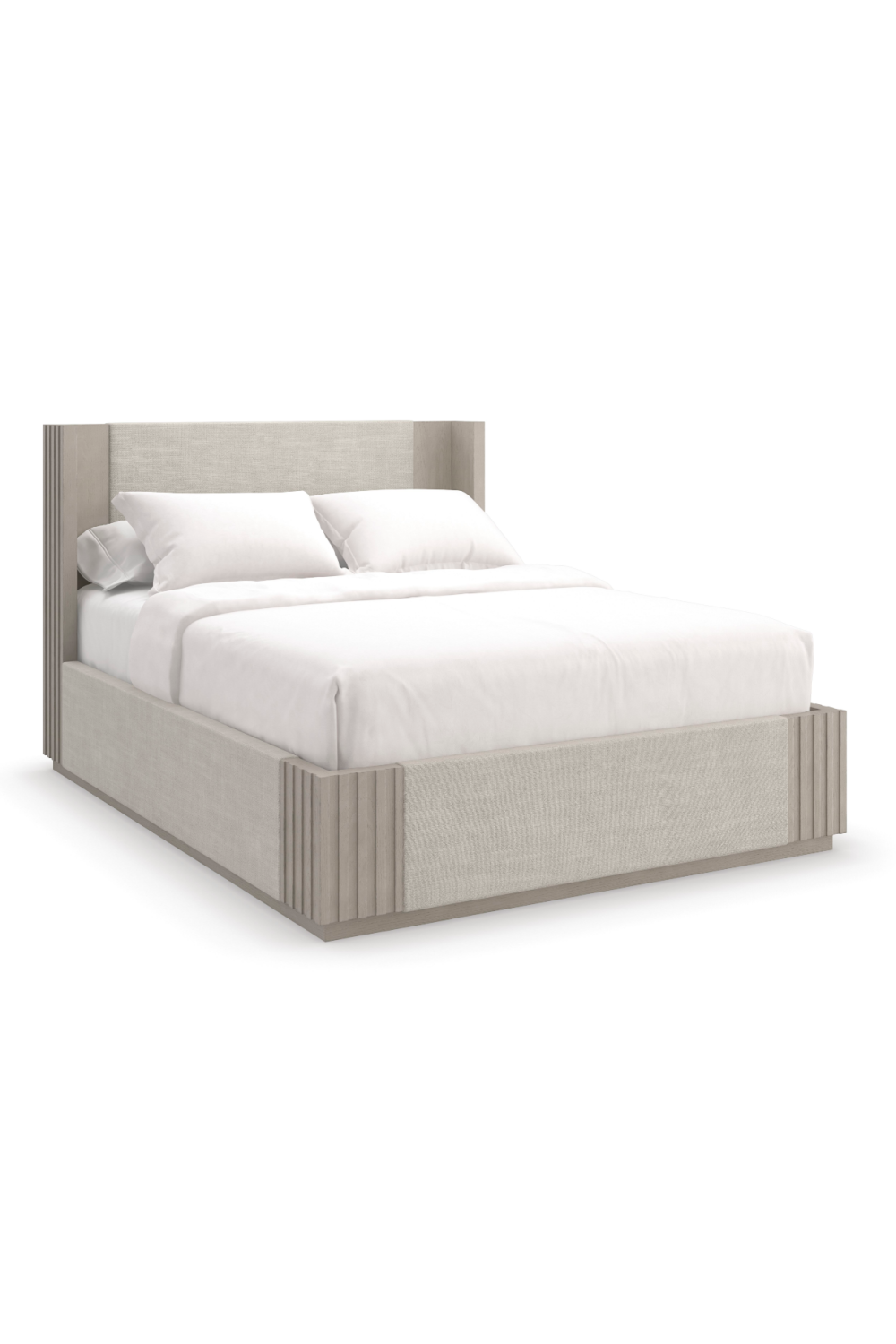 Taupe Linen Bed | Caracole Azure、mySite、neckold