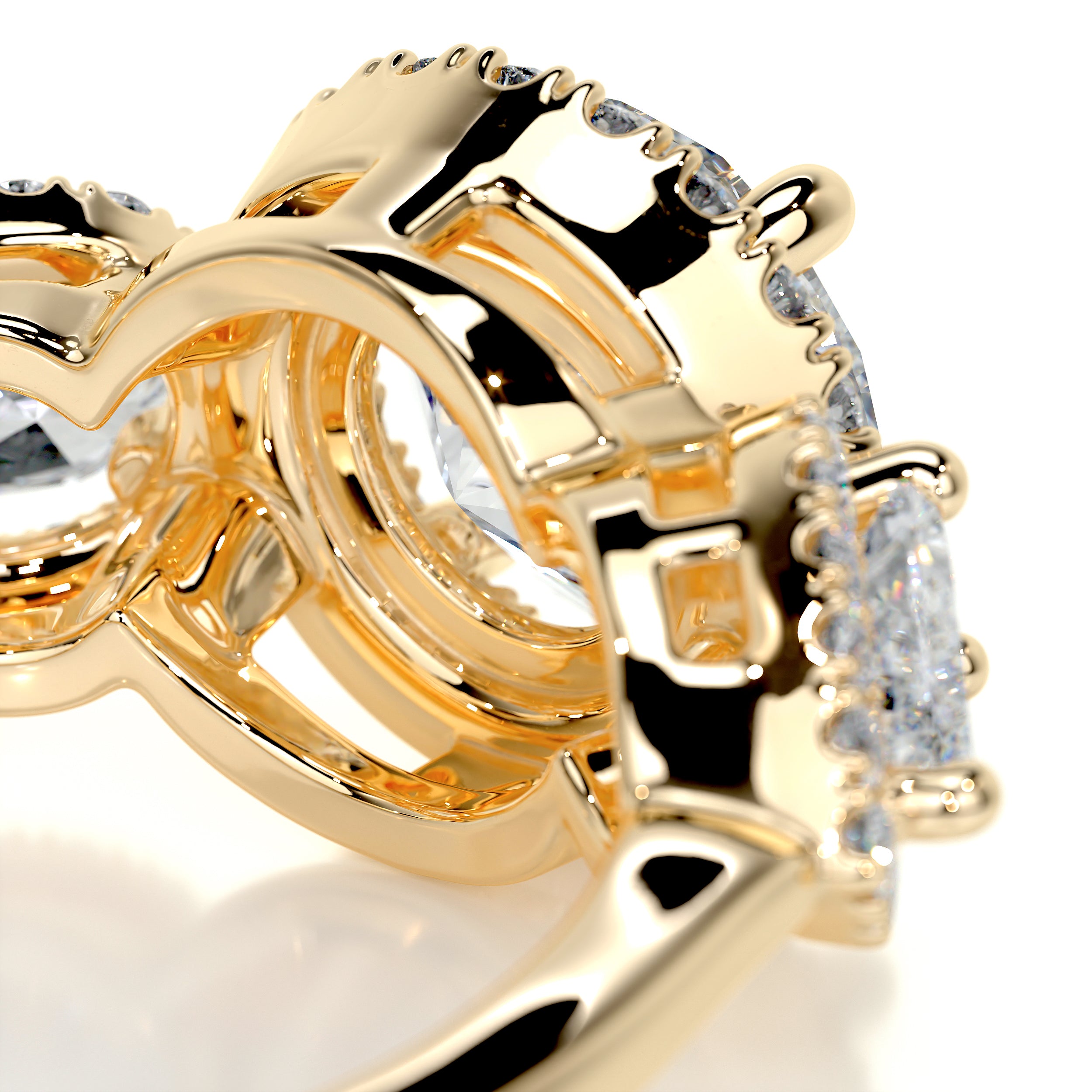 Glory Diamond Engagement Ring -18K Yellow Gold、mySite、hinf8tx79