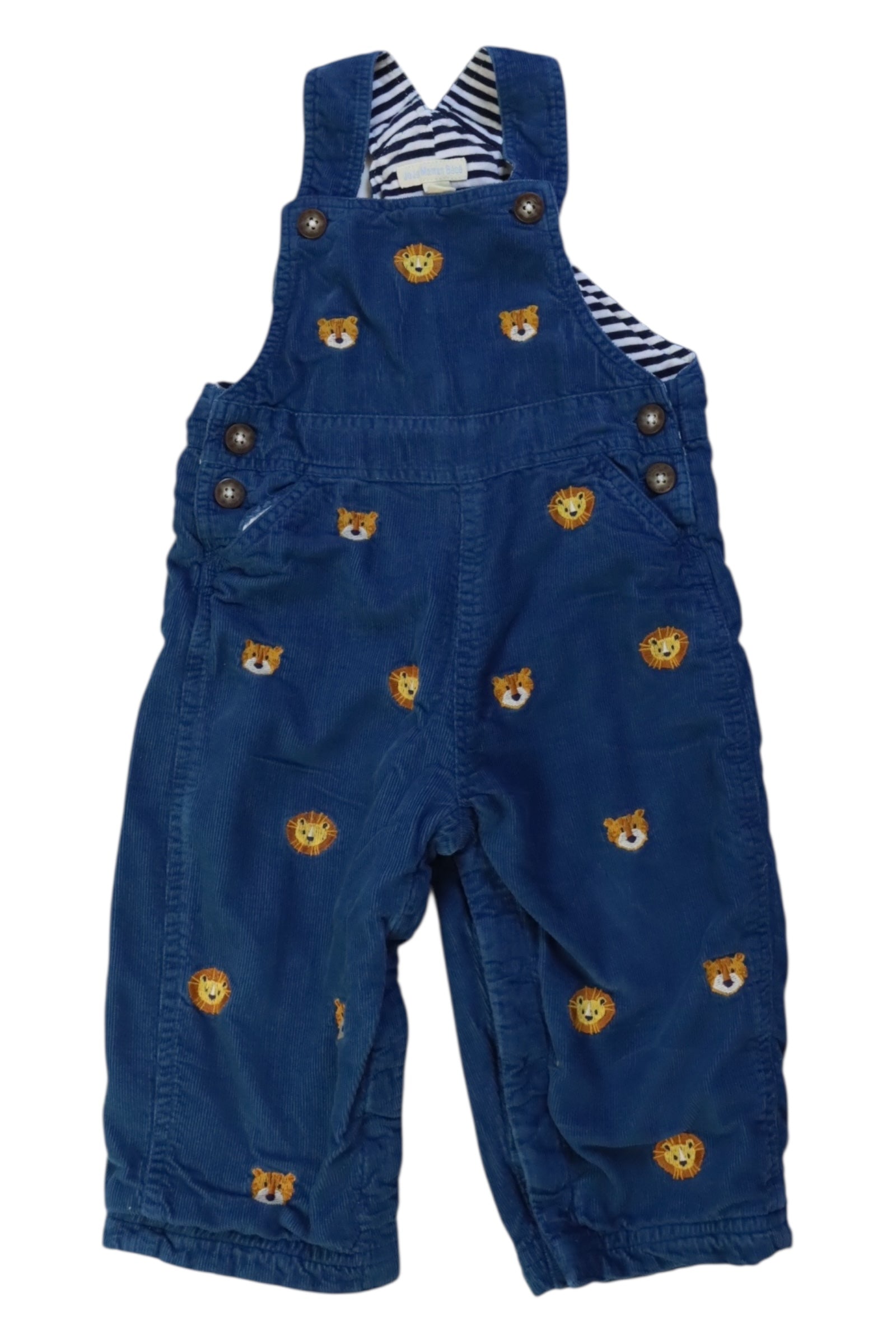 Jojo Maman B茅b茅 Lion Embroidered Overalls 12-18M、mySite、g9winljtr