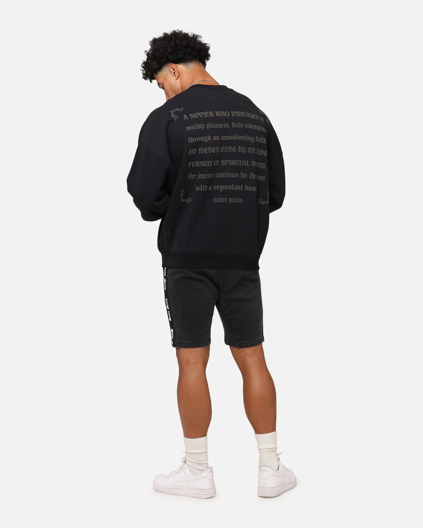 Saint Morta Repentant Heart Crewneck Black、mySite、zt4zffjzw