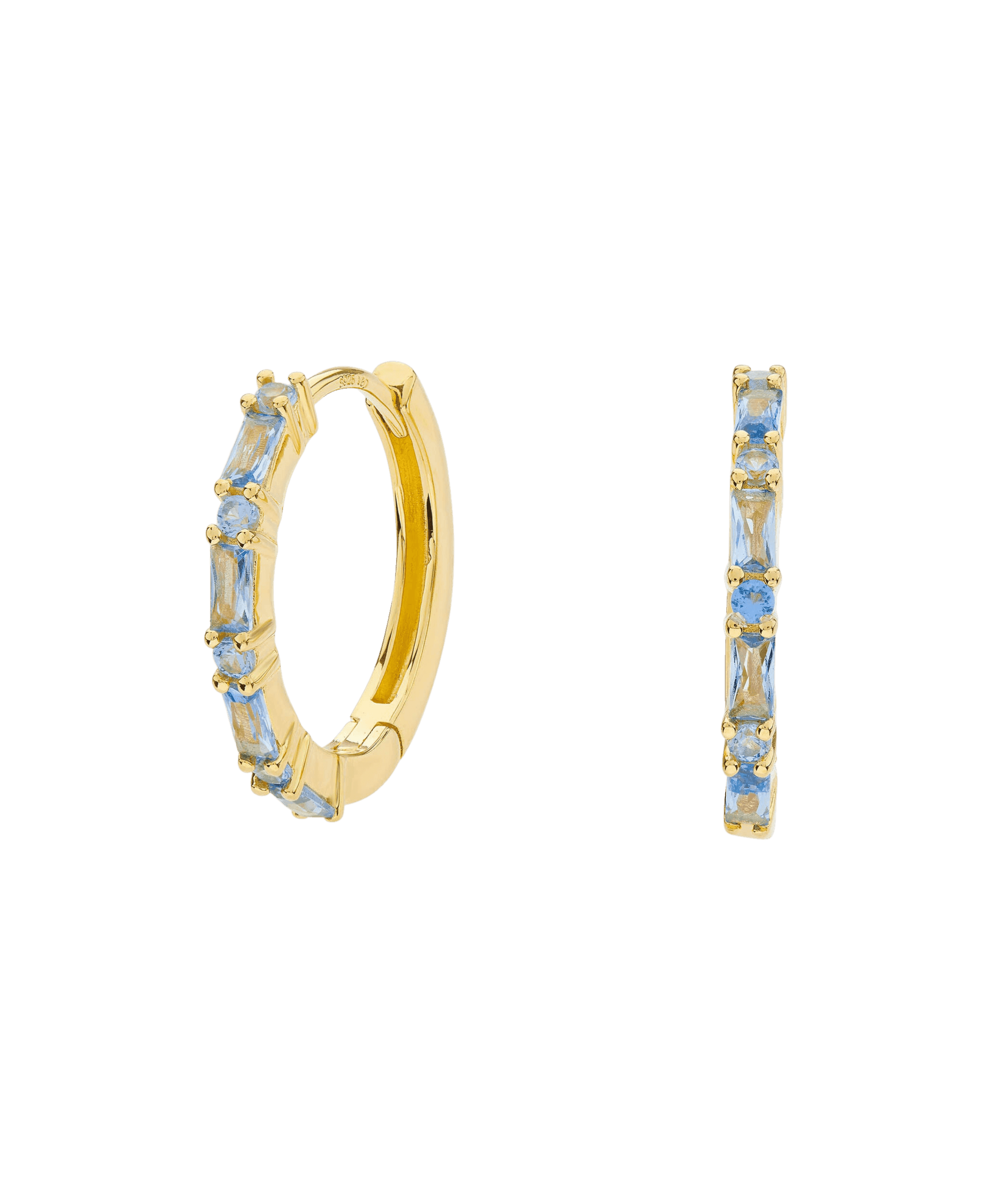 Lilja Creole Blue 18ct Gold Plated、mySite、botmansion