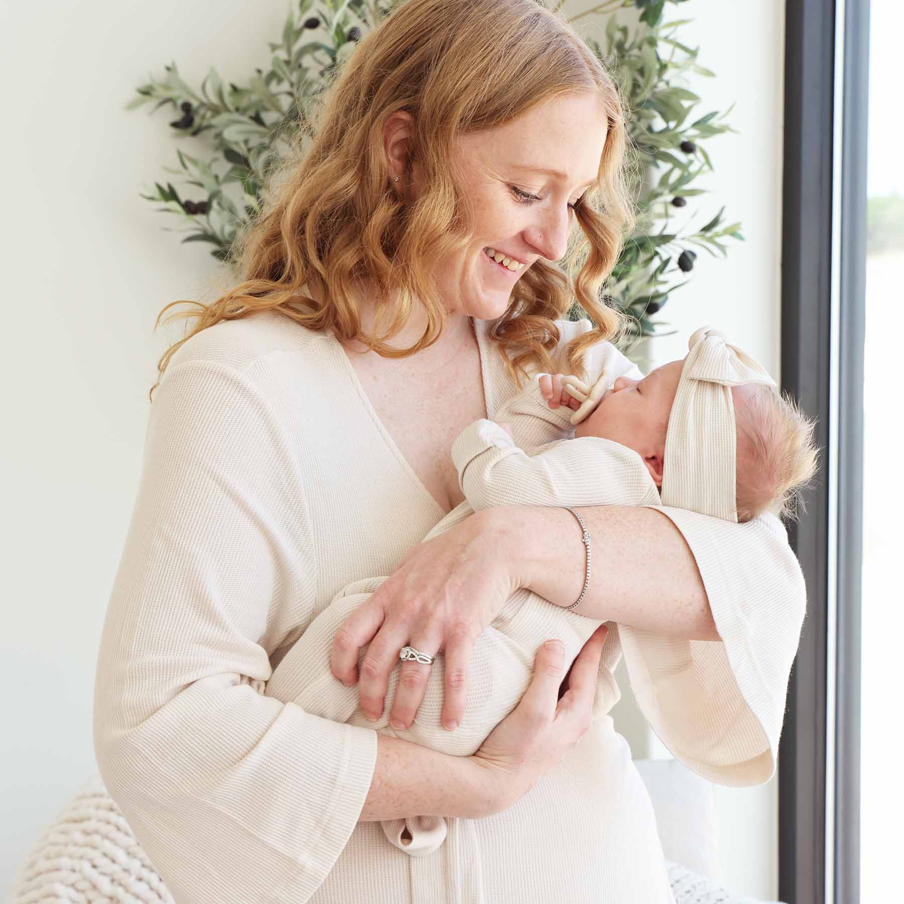  Eggshell Bamboo Waffle Knit Maternity Robe、mySite、layawaytickets