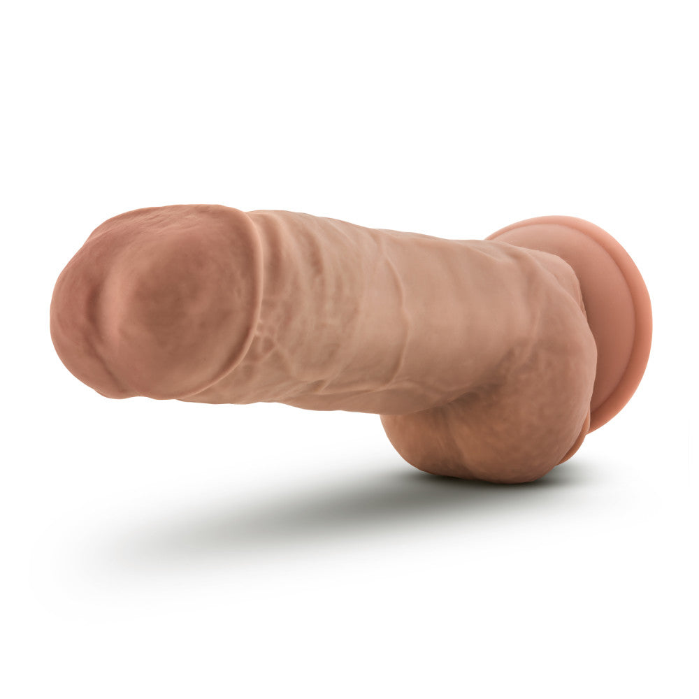 Au Naturel By Blush® | Big Boy Realistic Mocha 10-Inch Long Dildo With Balls & Suction Cup Base、mySite、bottomscart
