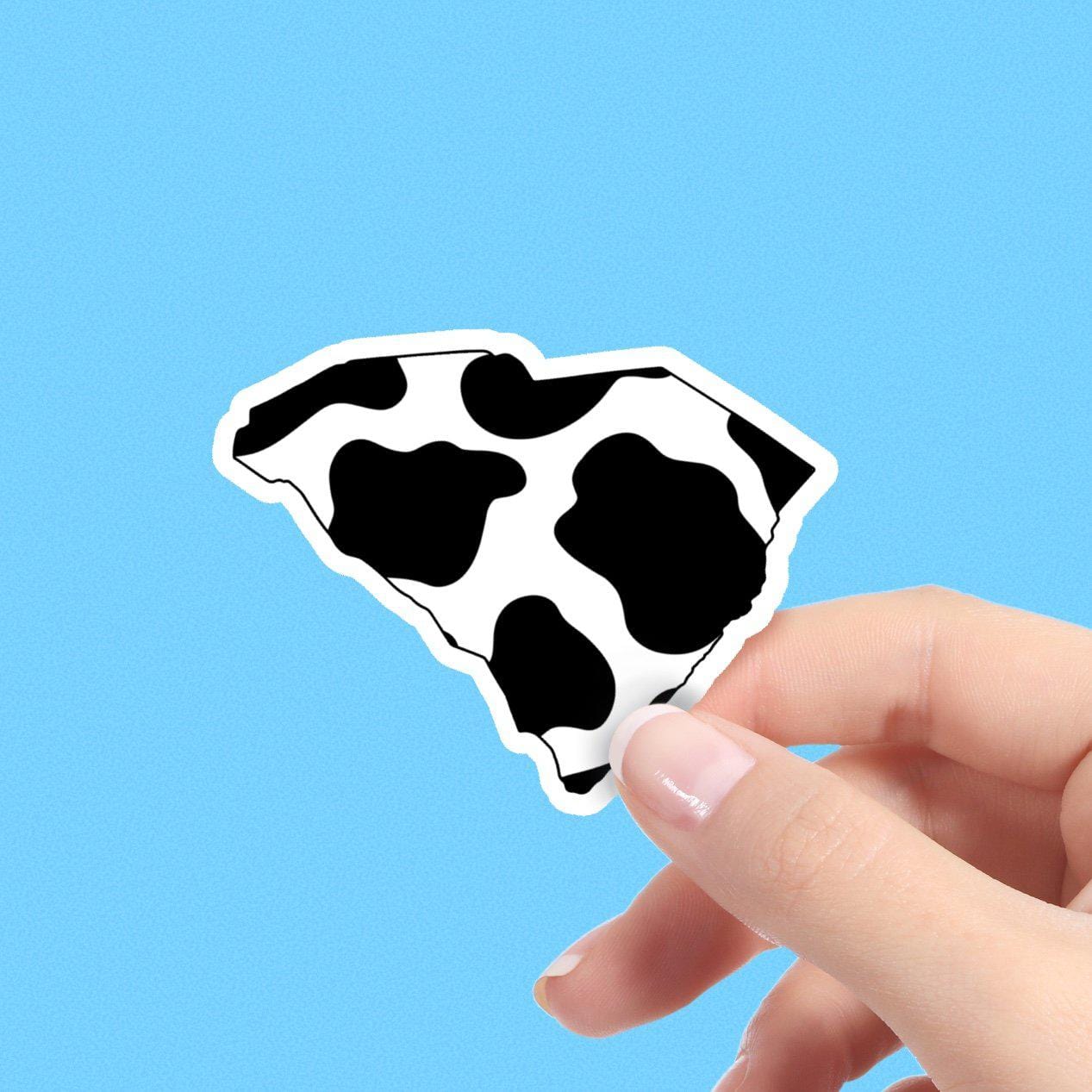  South Carolina Cow Pattern Sticker、mySite、elrpsem3k