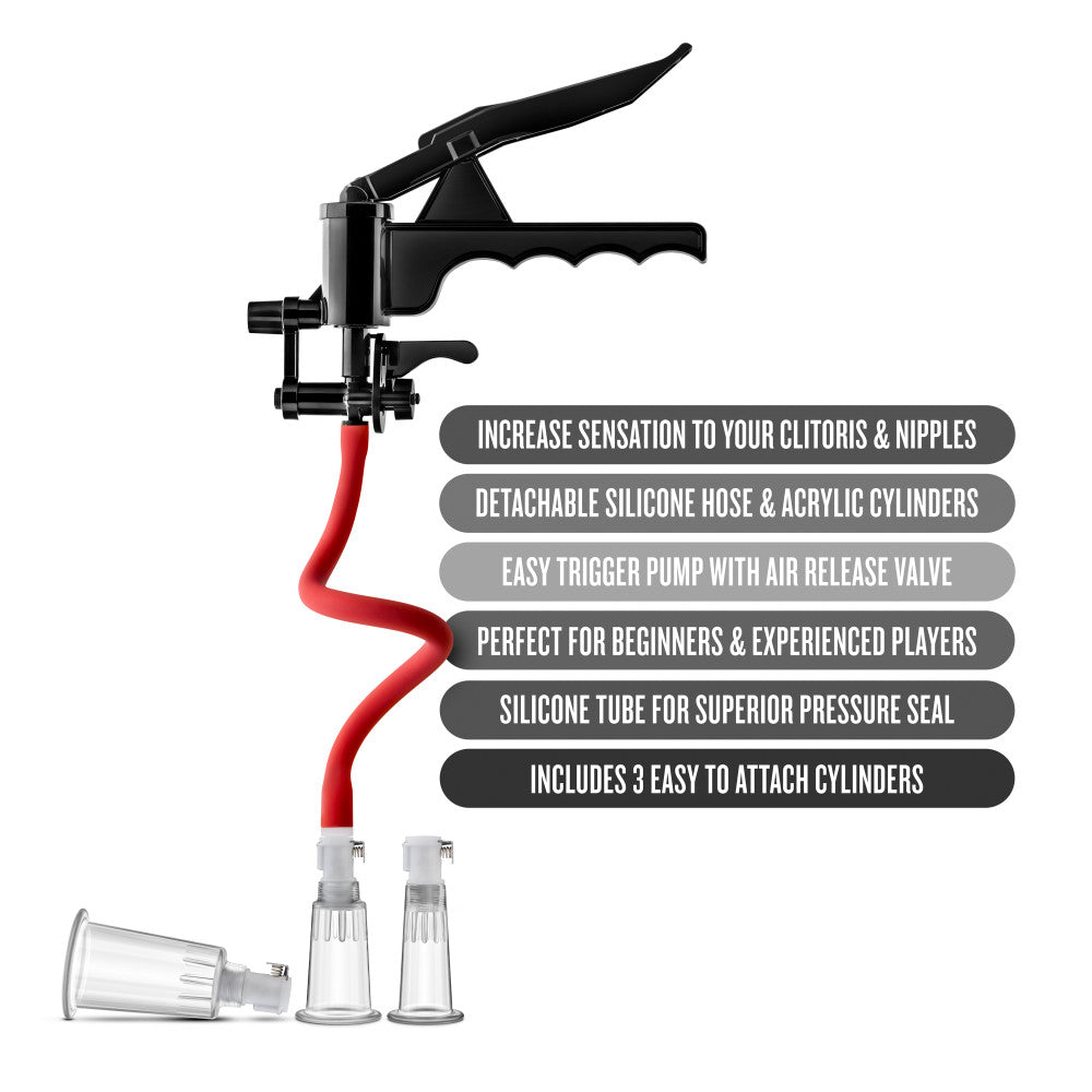 Temptasia By Blush® | Clitoris & Nipple Pleasure & Enhancement Black Pump、mySite、bottomscart
