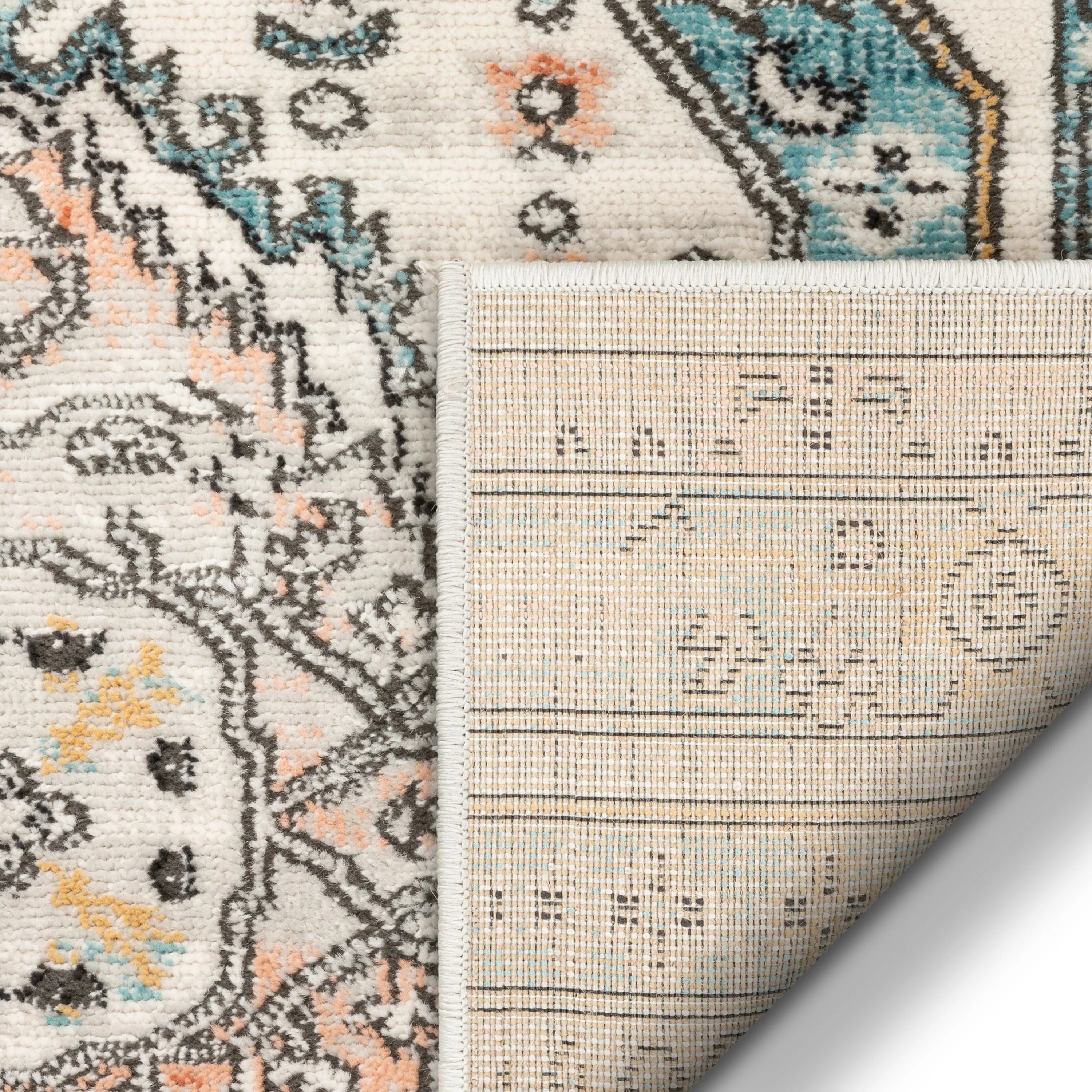 Julita Custom Size Runner Medallion Oriental Blue Choose Your Width x Choose Your Length Hallway Runner Rug、mySite、gigharbornorthrealestate